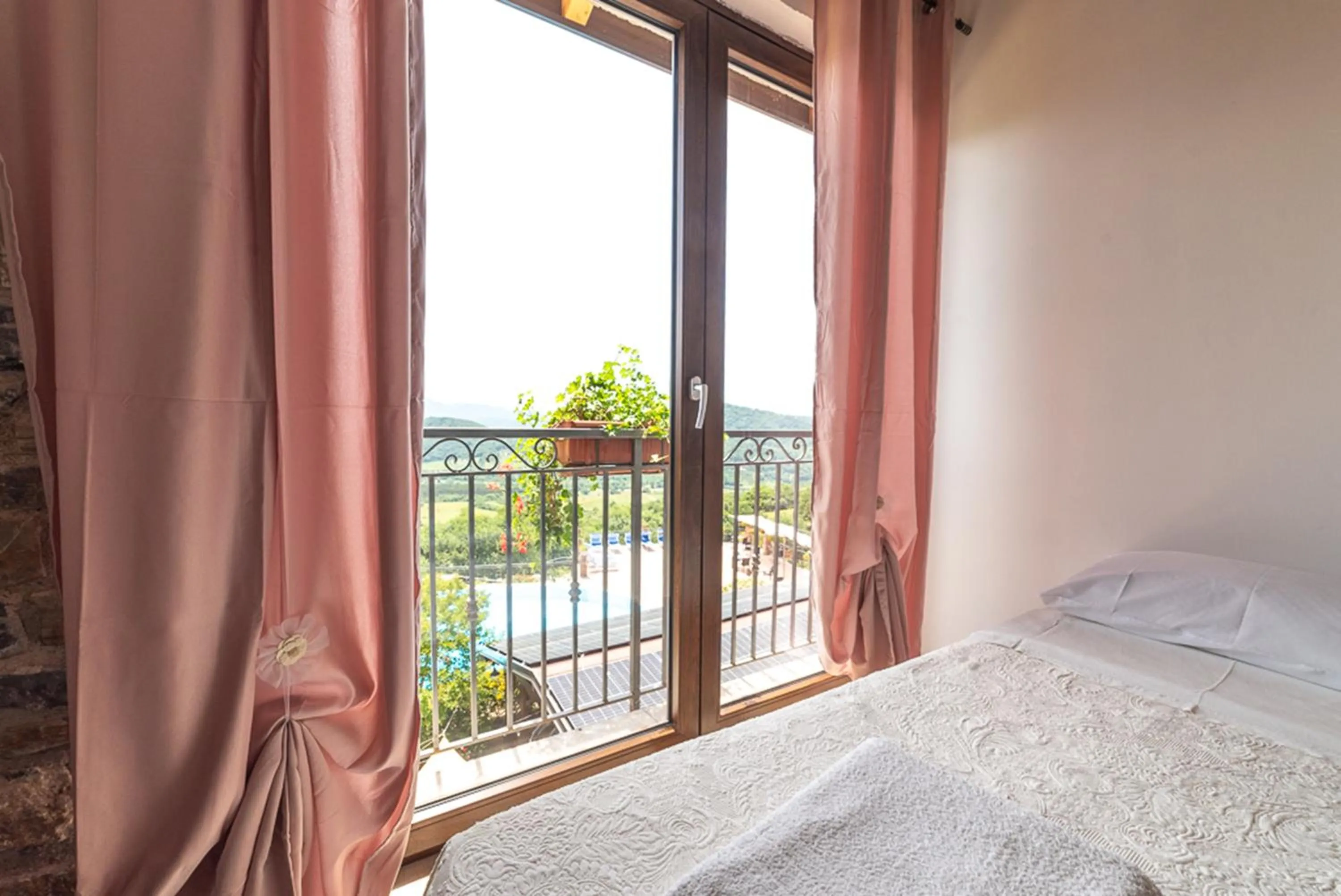 View (from property/room), Bed in Agriturismo San Basilio