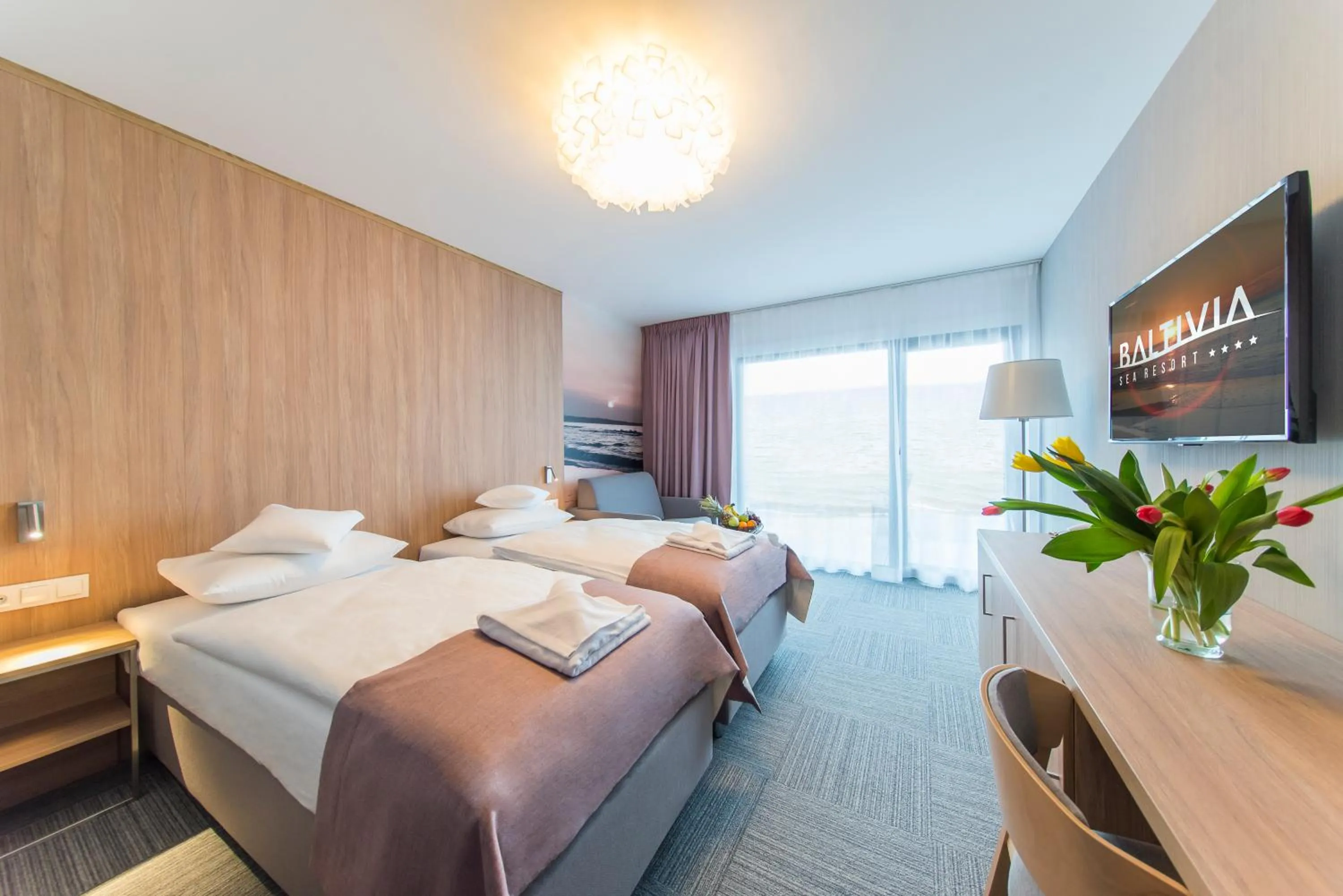 Bed in Baltivia Sea Resort