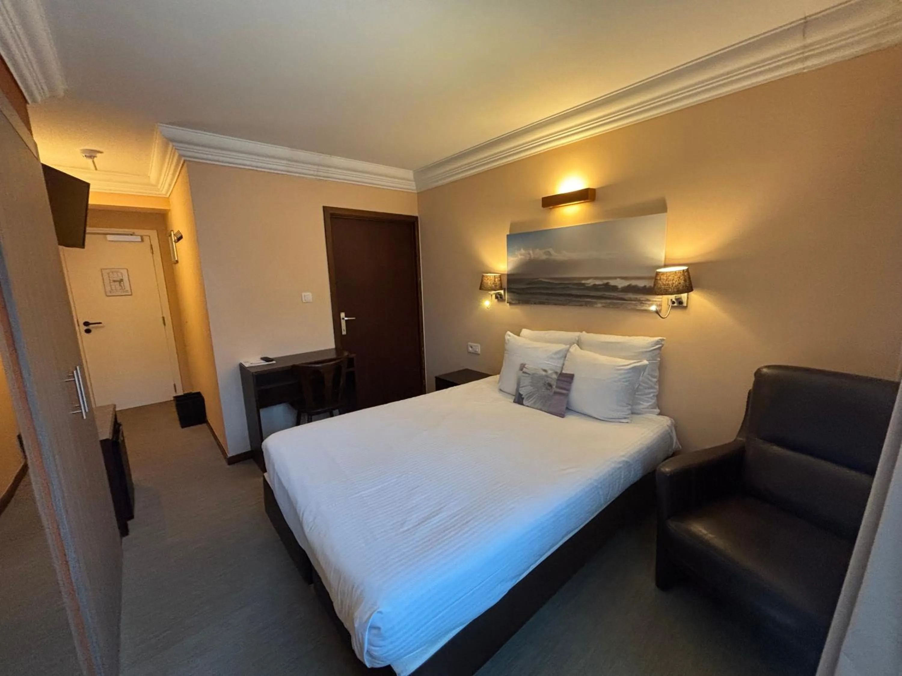 Bed in Hotel Uilenspiegel