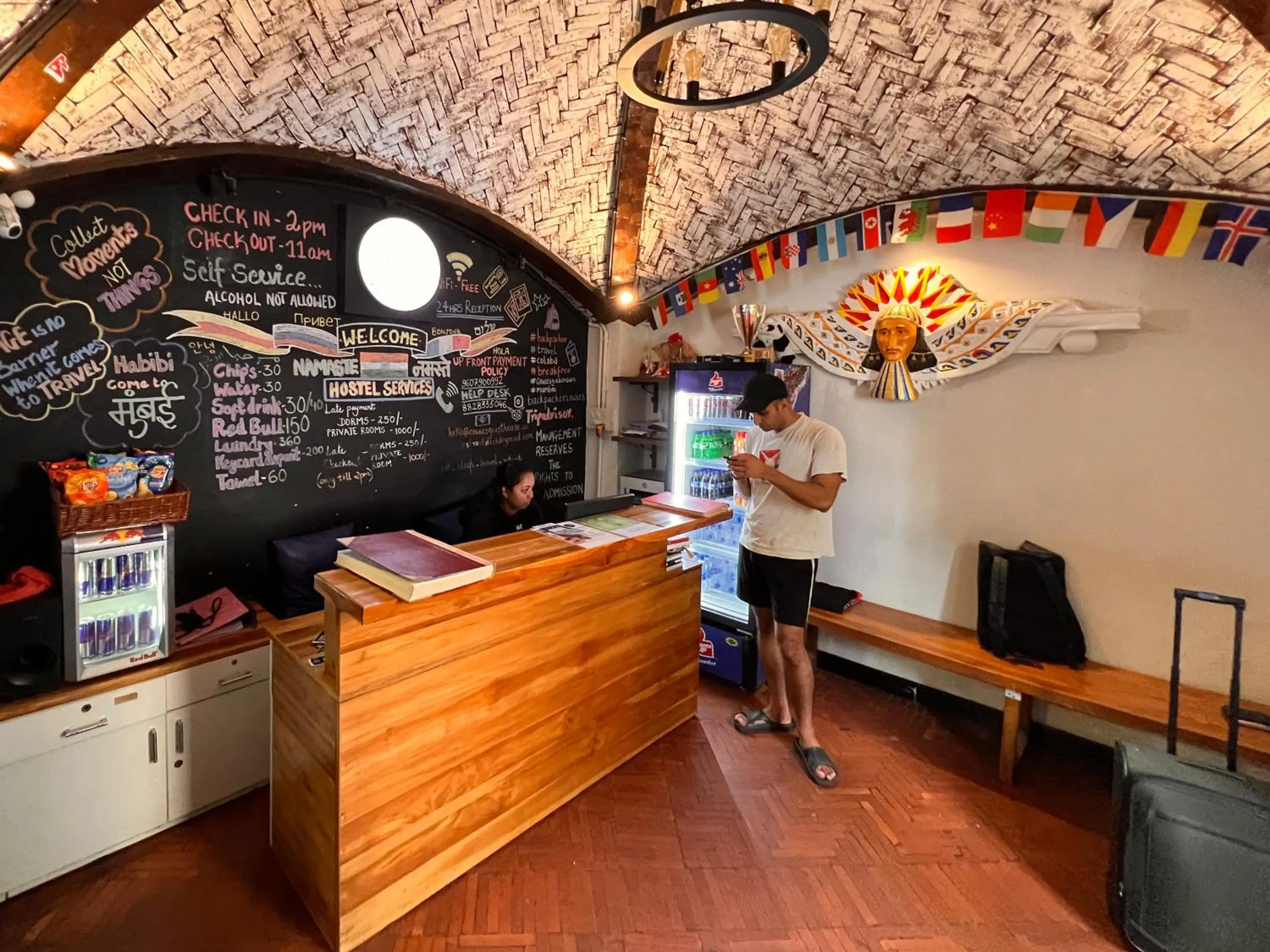Lobby or reception in Backpacker Cowies