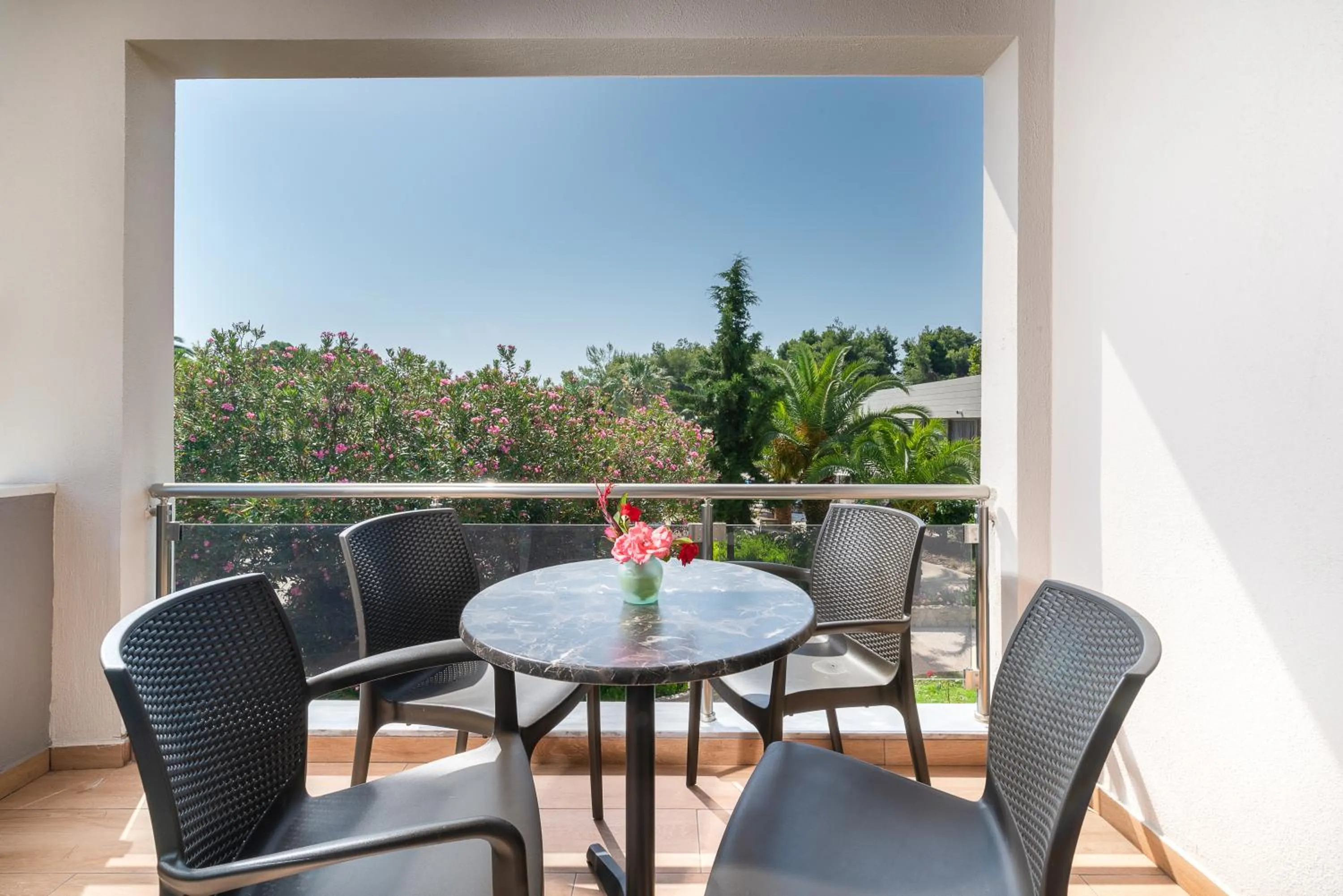 Balcony/Terrace in Poseidon Hotel Sea Resort