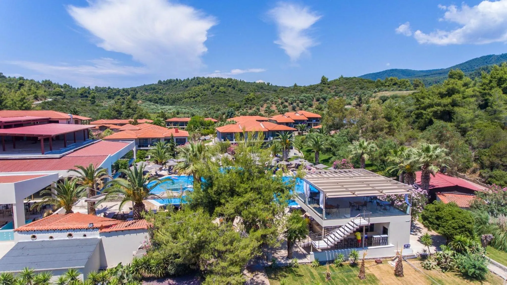Bird's eye view in Poseidon Hotel Sea Resort