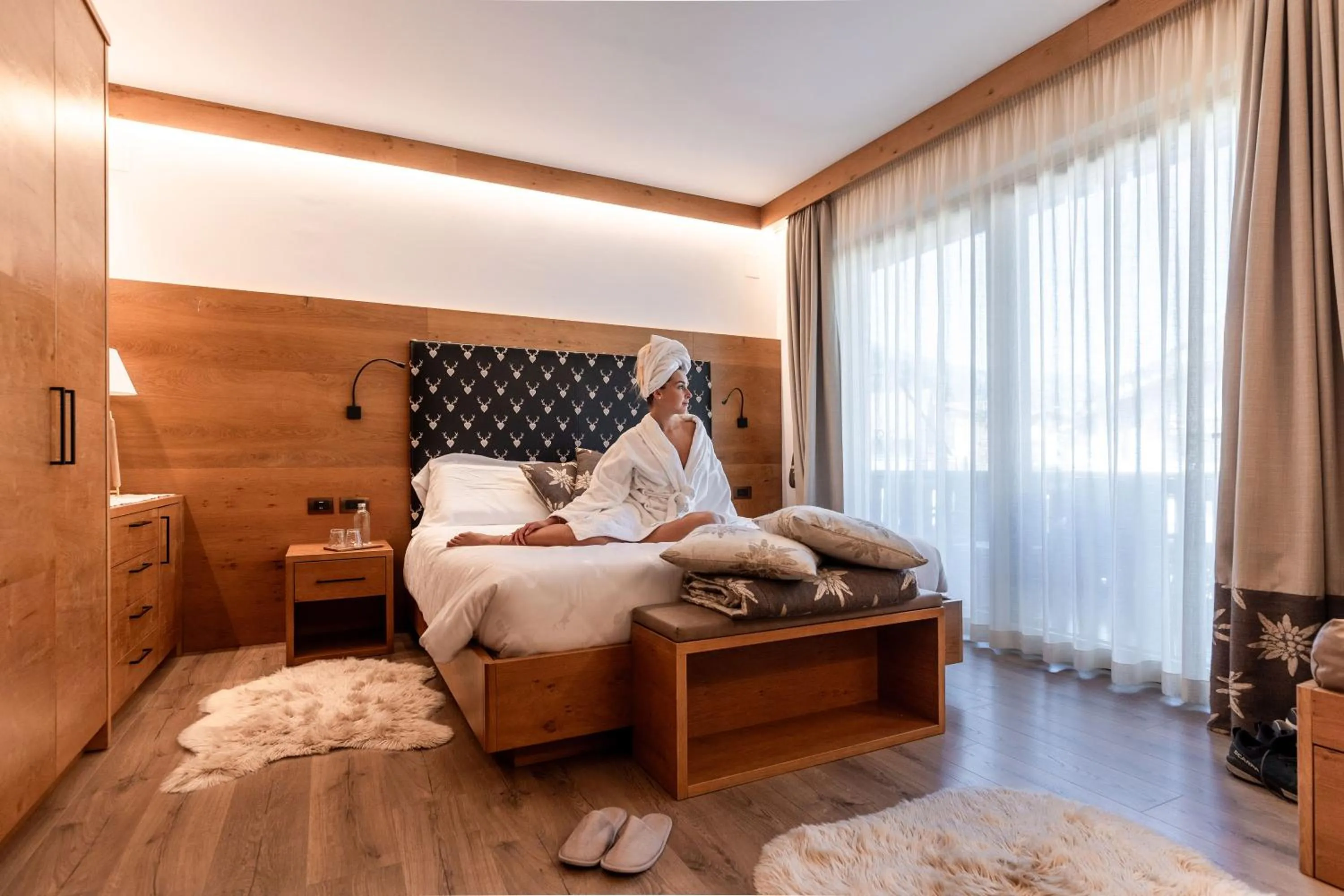 Bedroom, Bed in Brunet - The Dolomites Resort