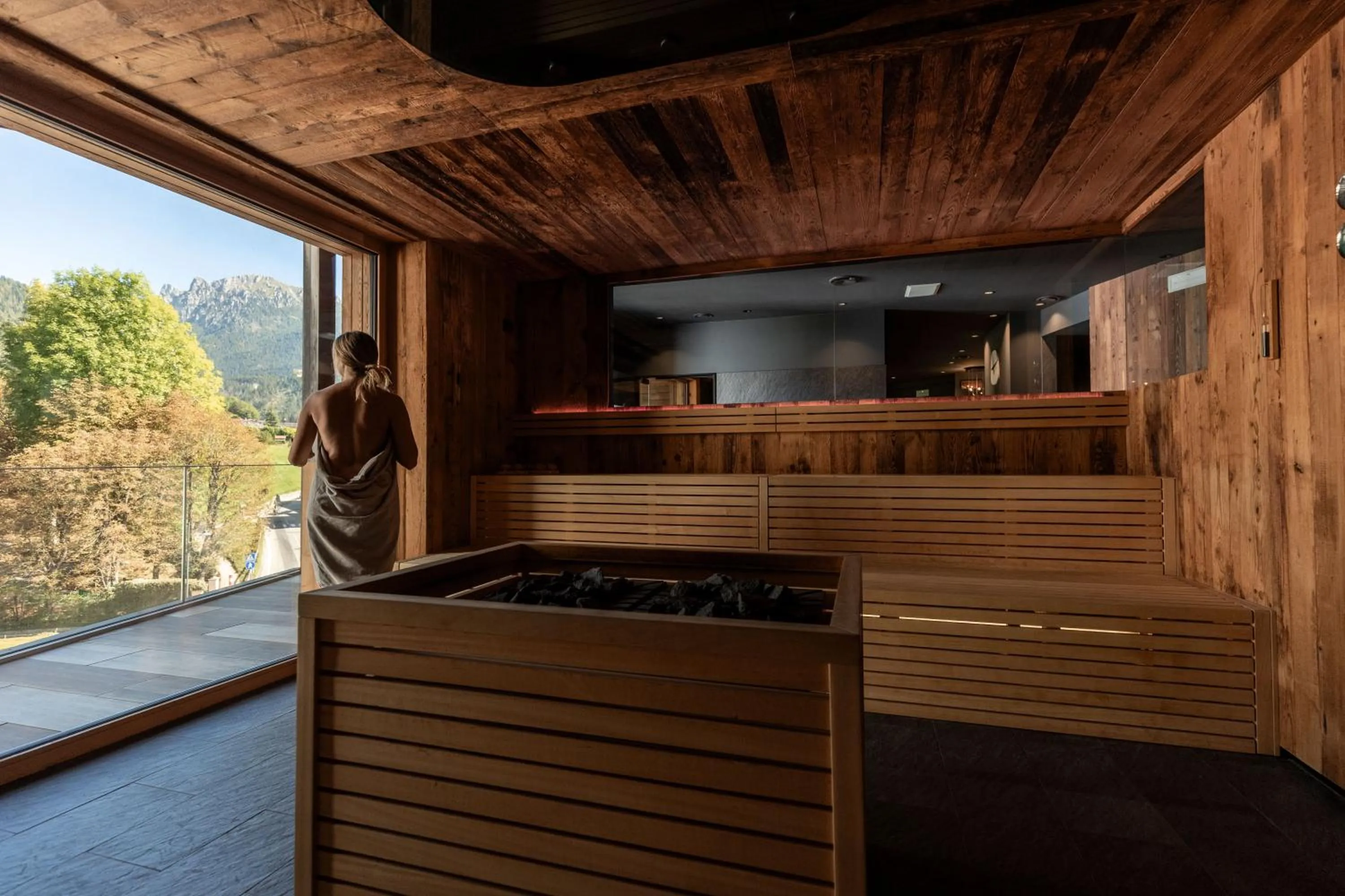 Sauna in Brunet - The Dolomites Resort