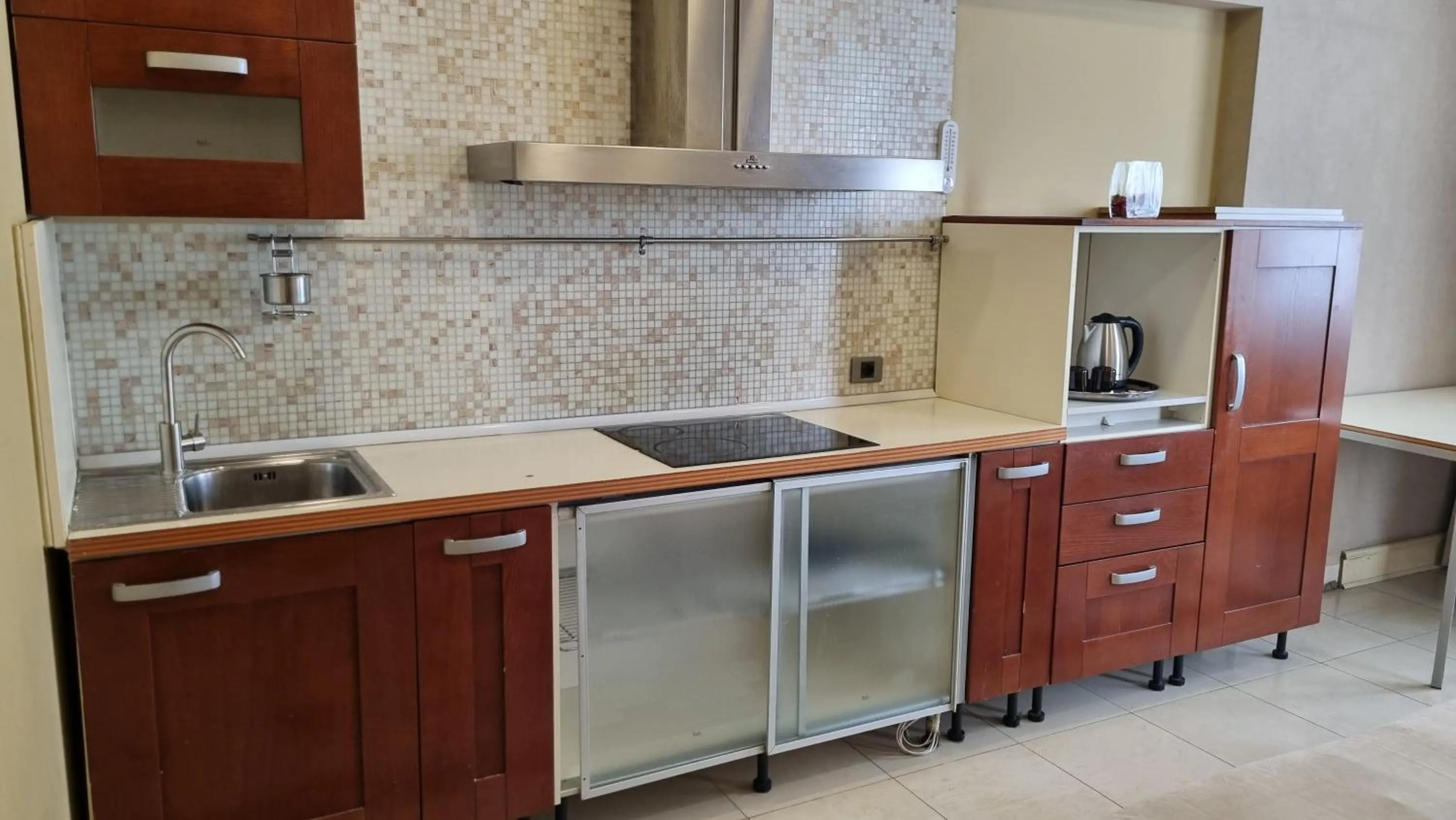 Kitchen or kitchenette in Baku Sea View Hotel