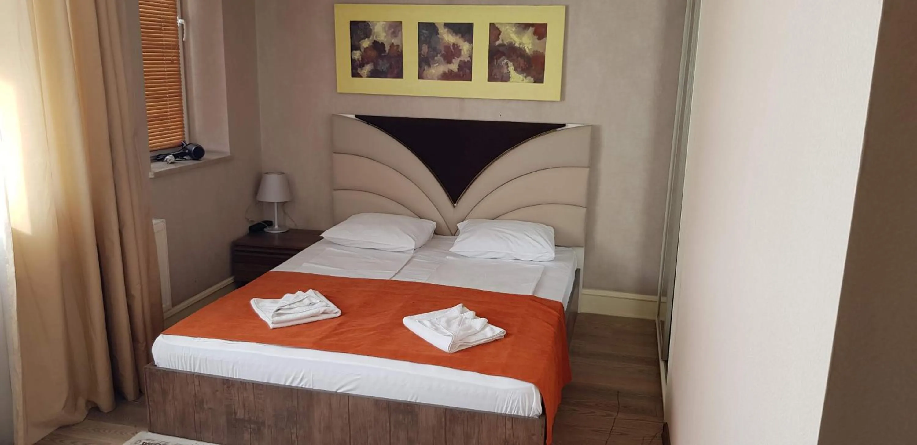 Bed in Baku Sea View Hotel