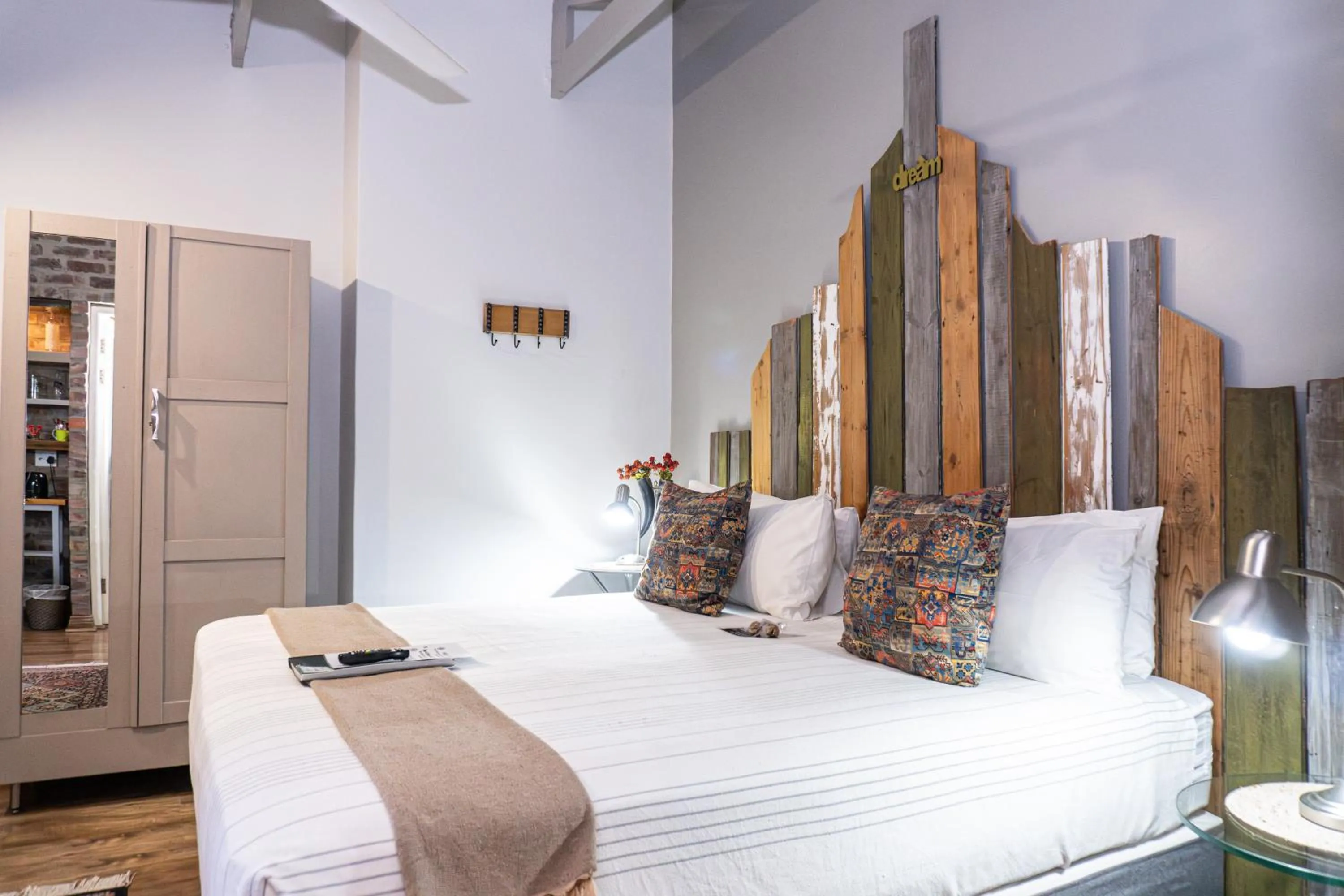 Bed in Earthbound Guest House