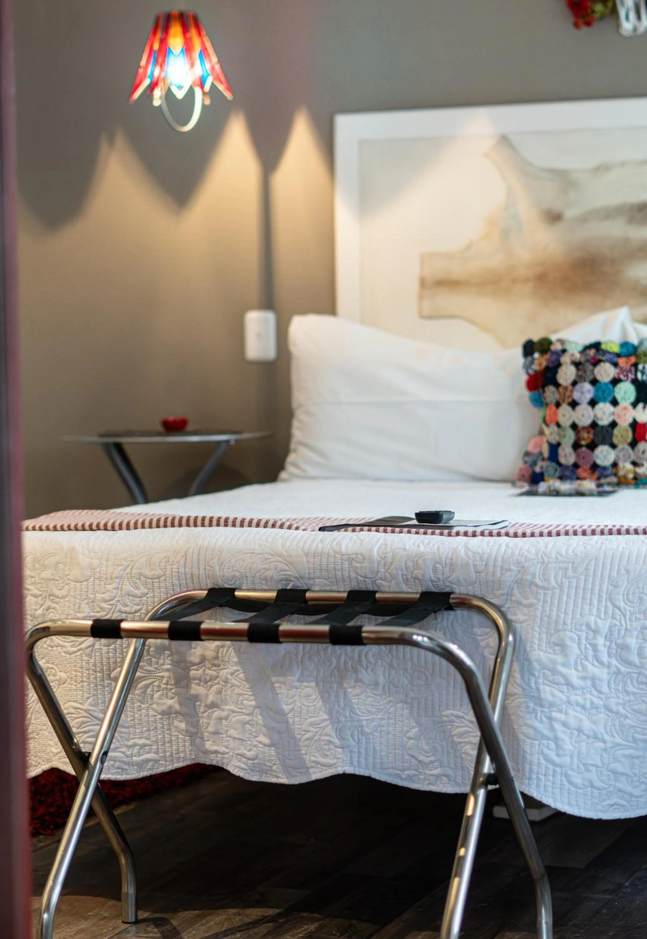 Bed in Earthbound Guest House