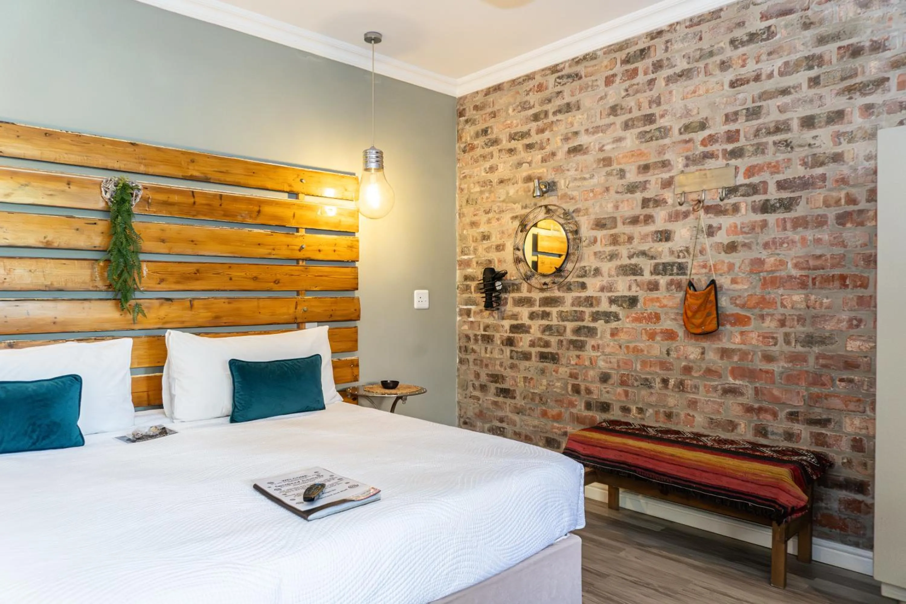 Bed in Earthbound Guest House