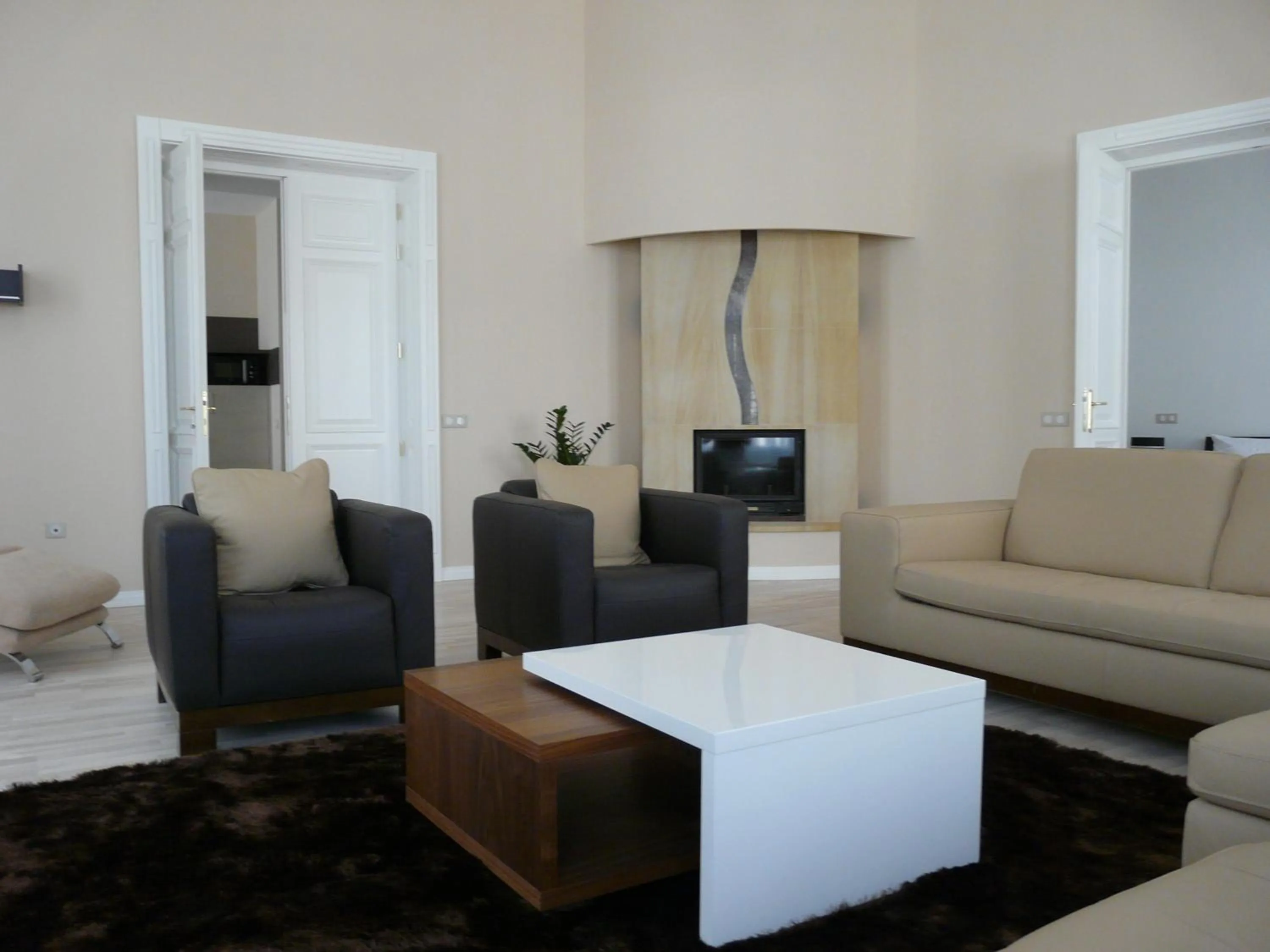 Seating area in Soleil Apartman Szeged
