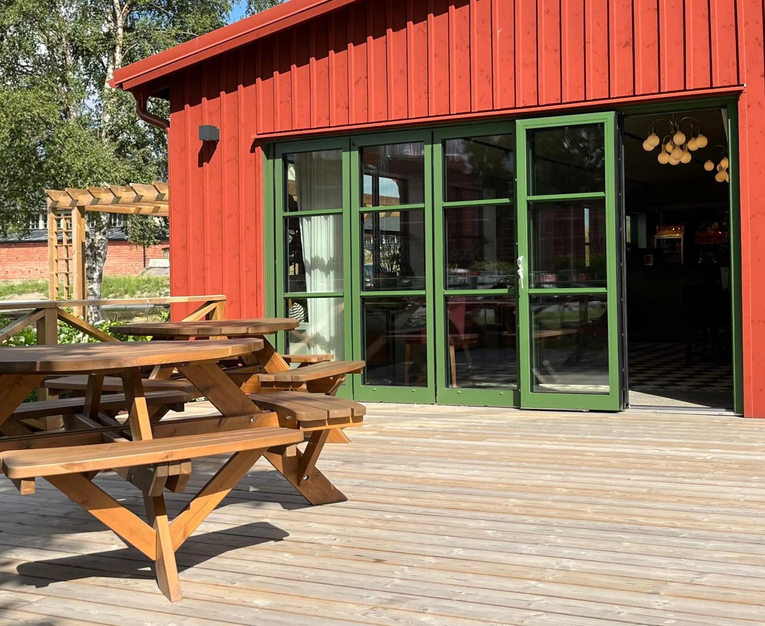 Balcony/Terrace in Kvibergs Vandrarhem - Hostel