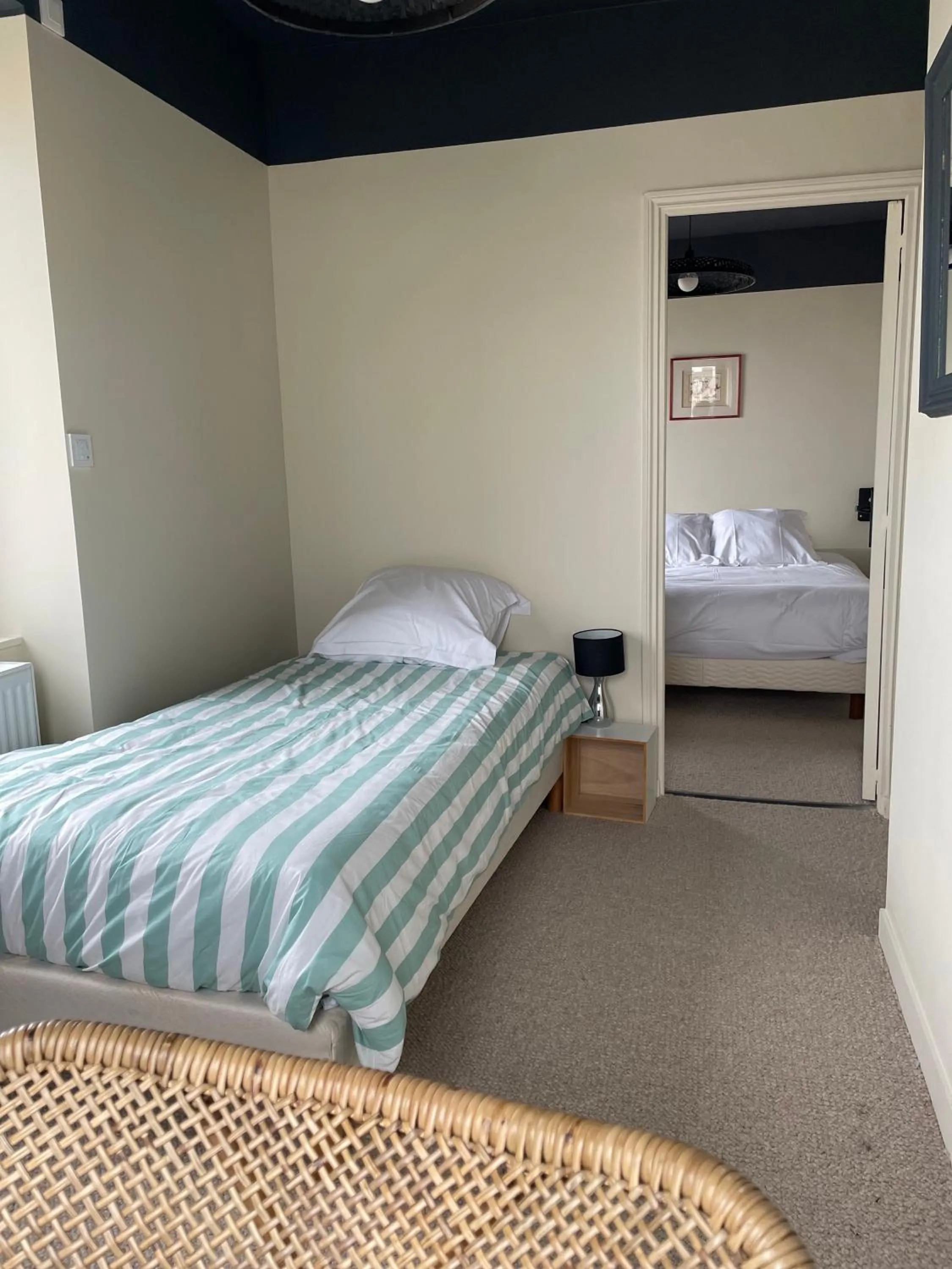 Bed in Beau Rivage Hôtel-Restaurant