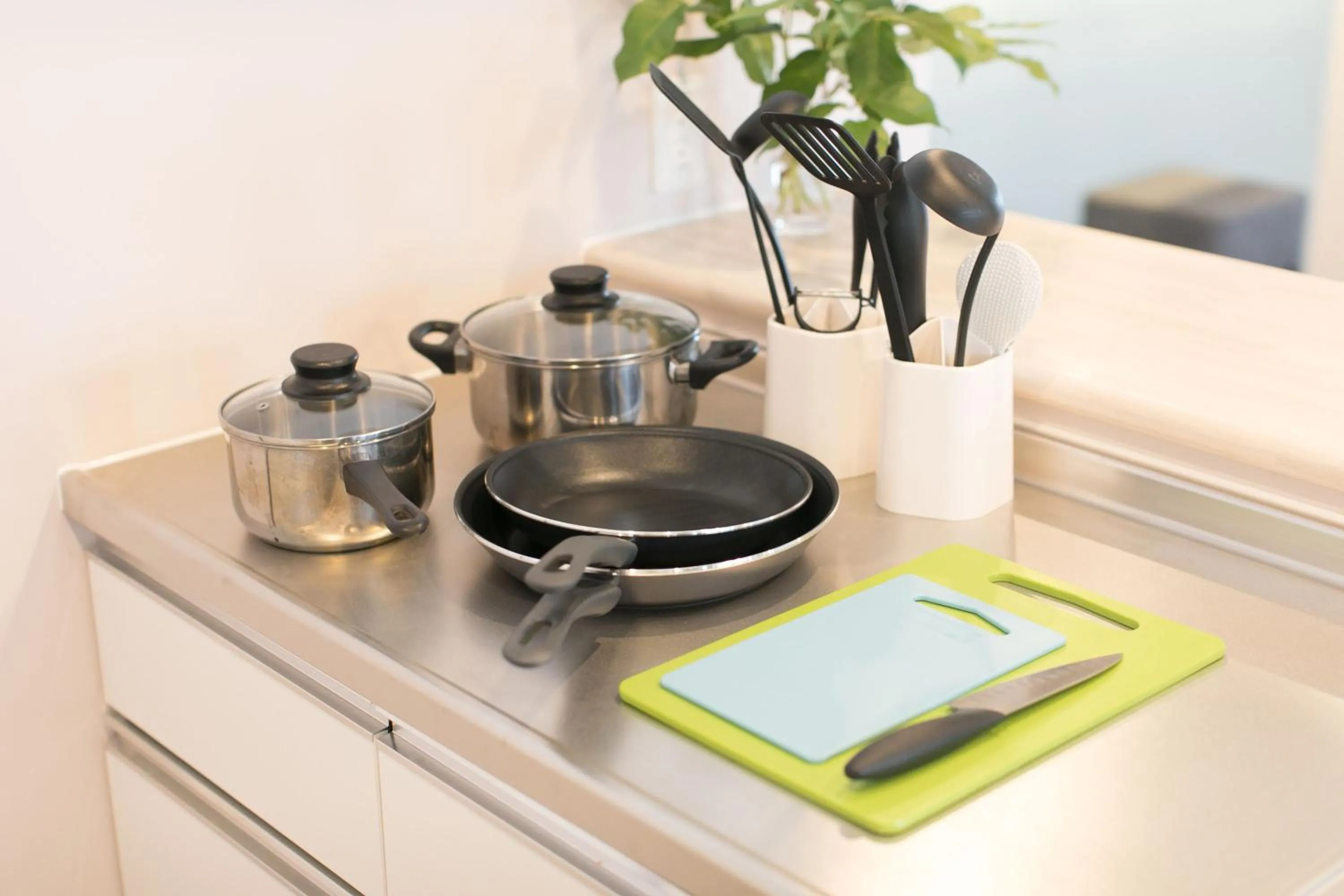 Kitchen or kitchenette in hostel DEN
