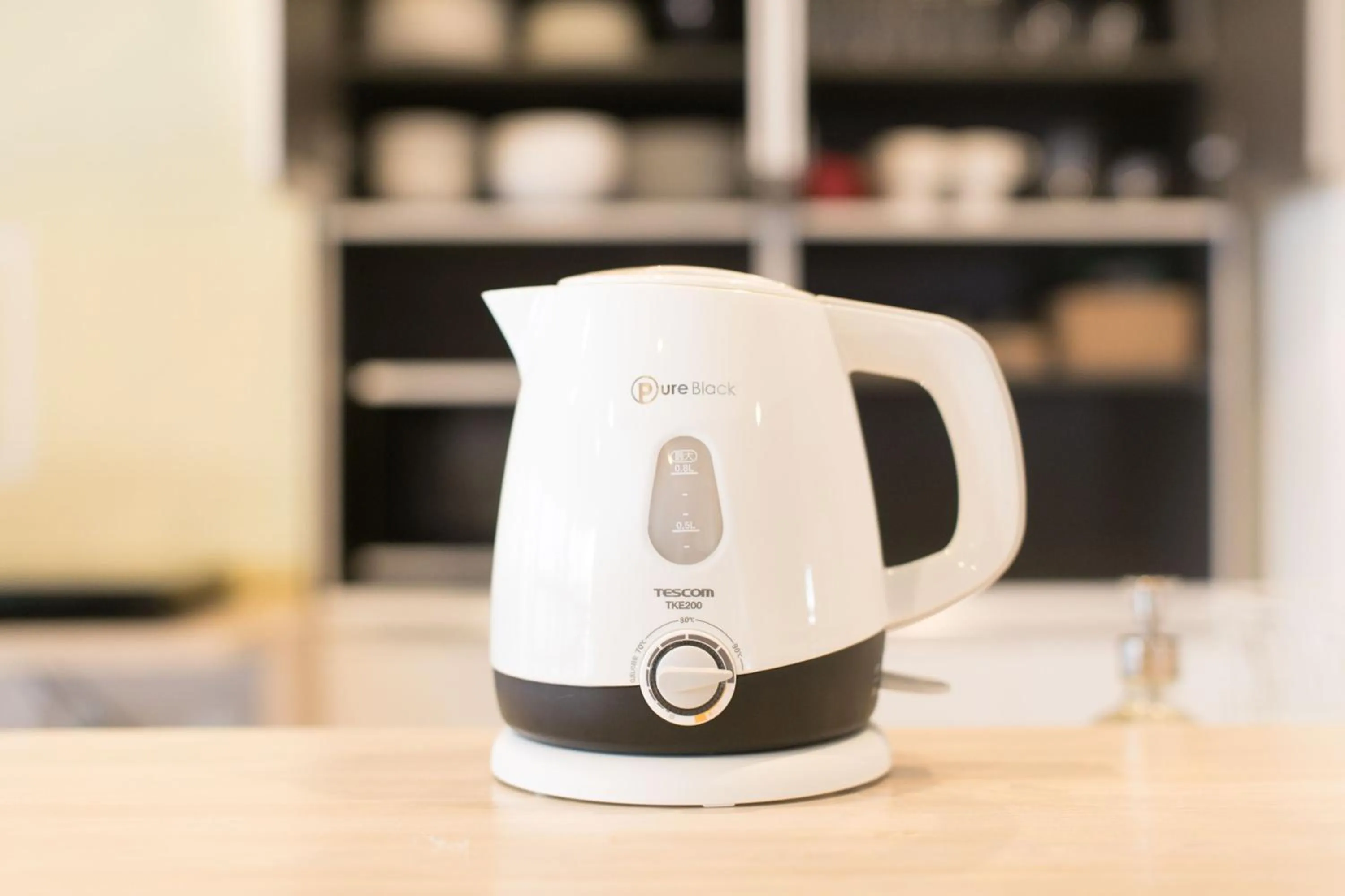 Communal kitchen in hostel DEN