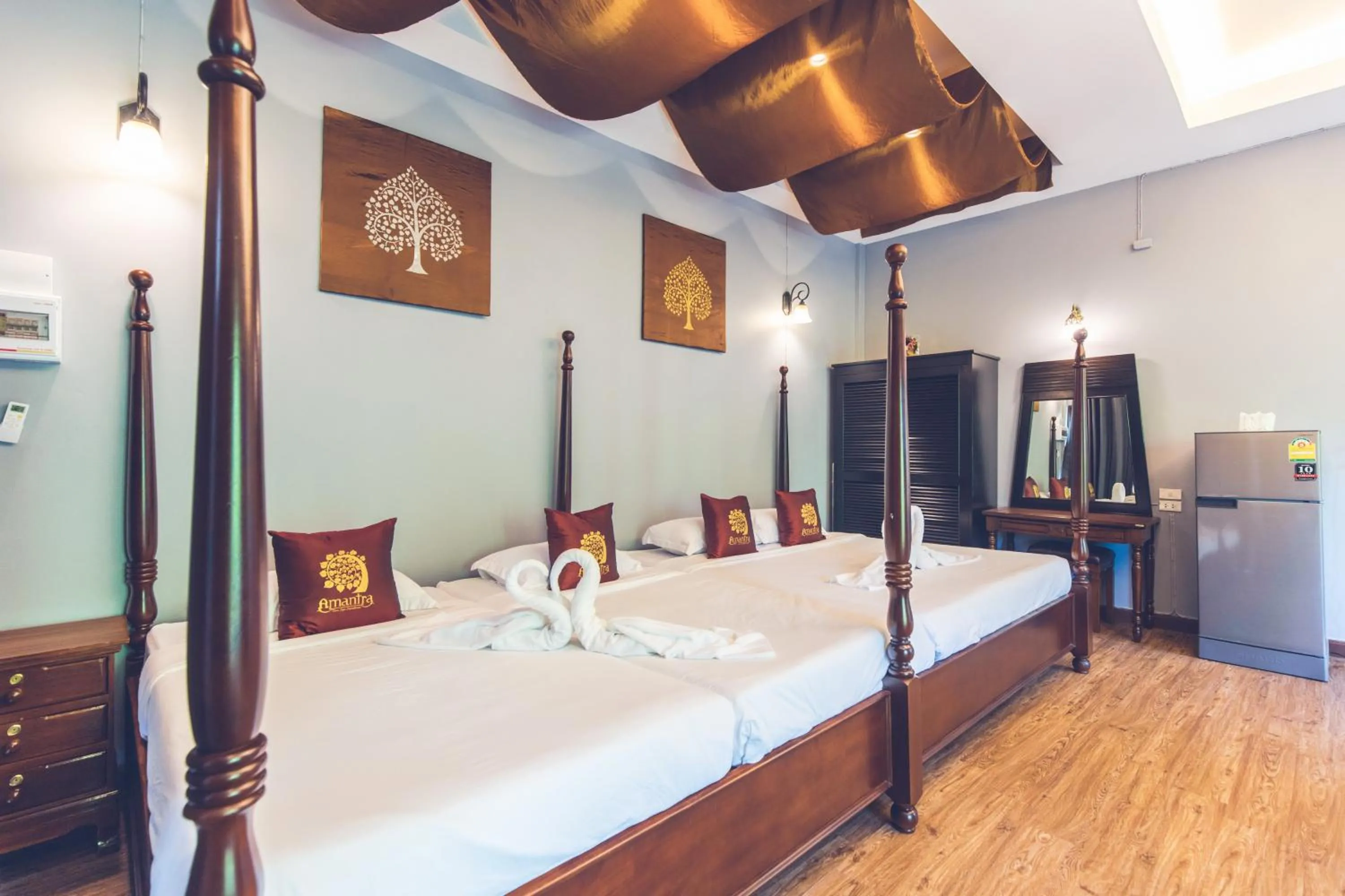 Bed in Amantra homestay & village