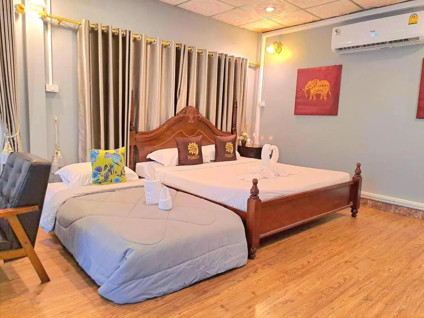 Bed in Amantra homestay & village