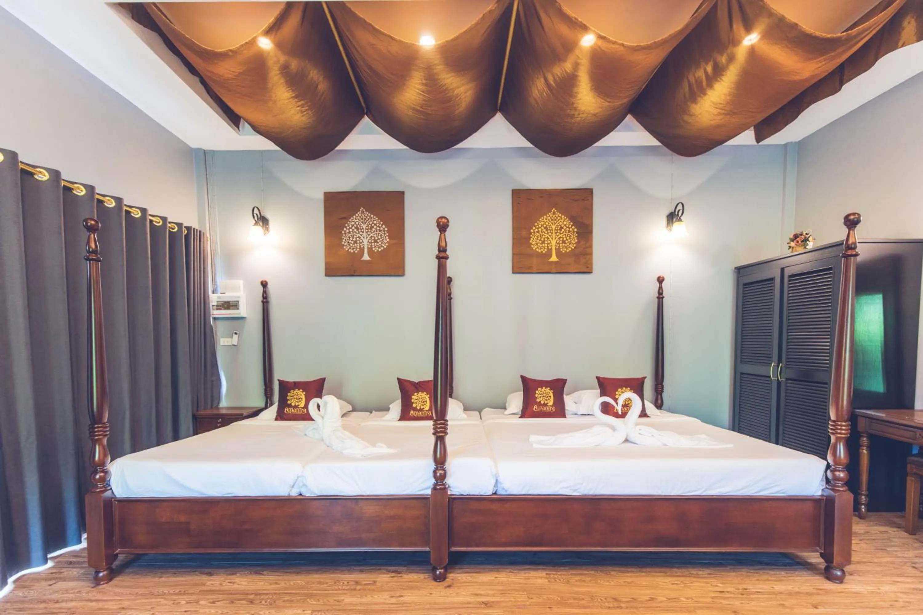 Bed in Amantra homestay & village