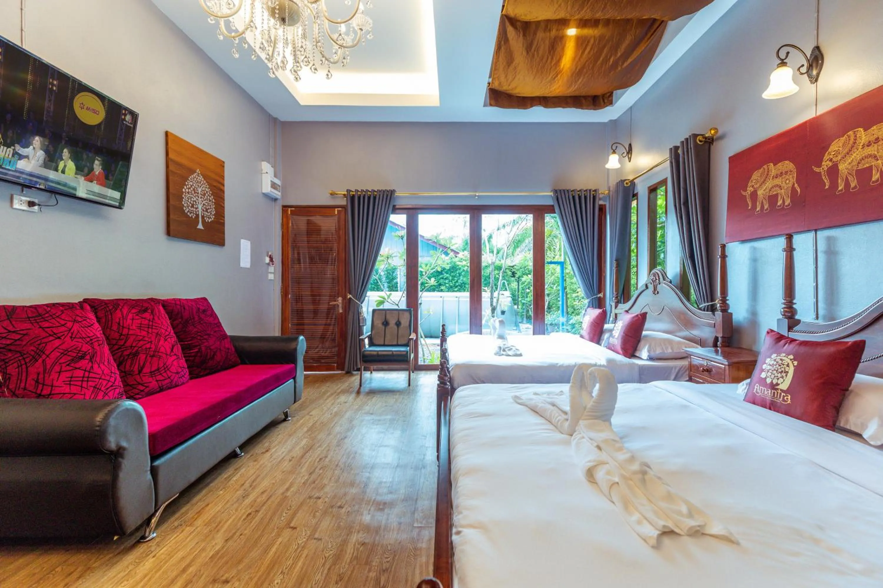 Bed in Amantra homestay & village