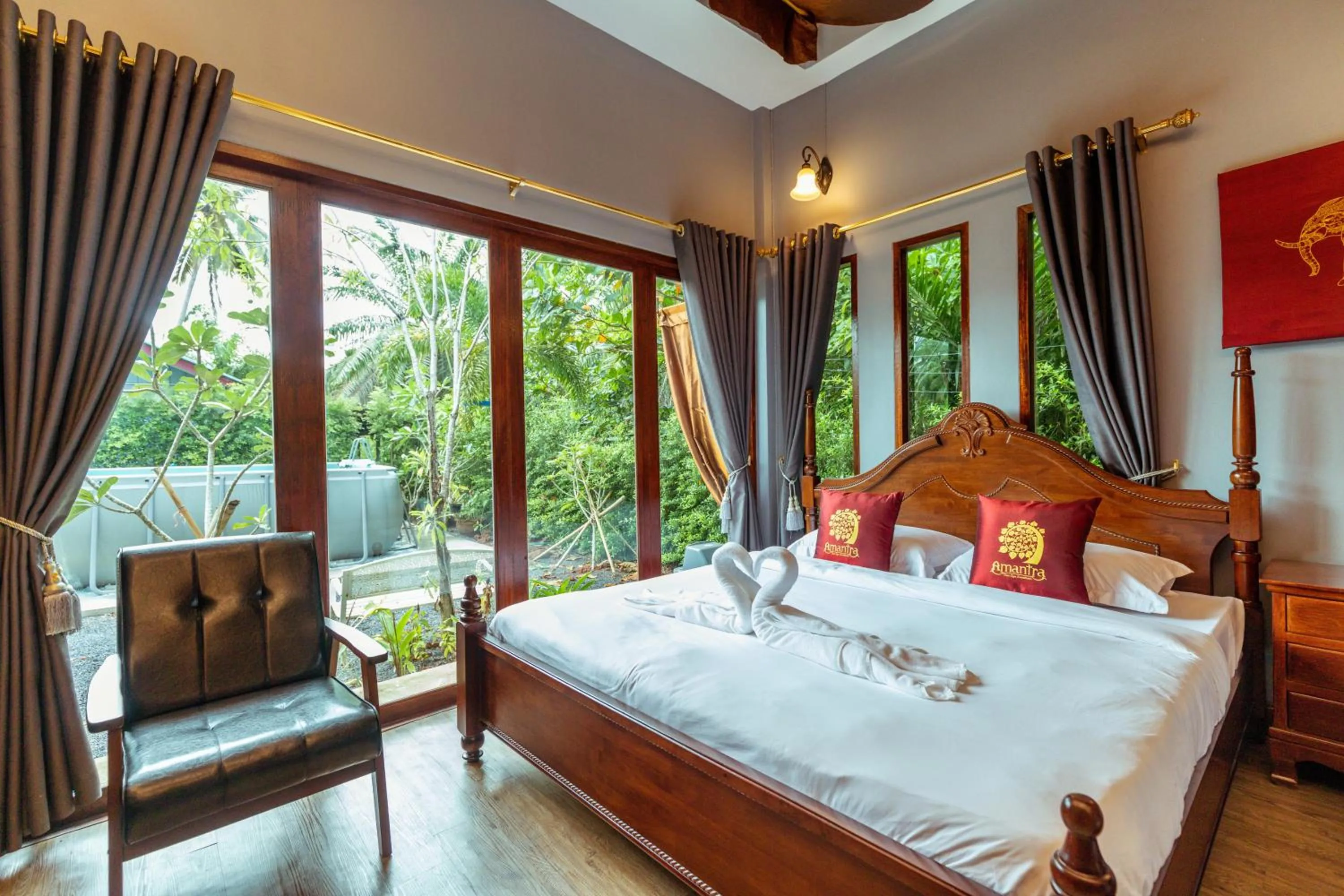 Bed in Amantra homestay & village