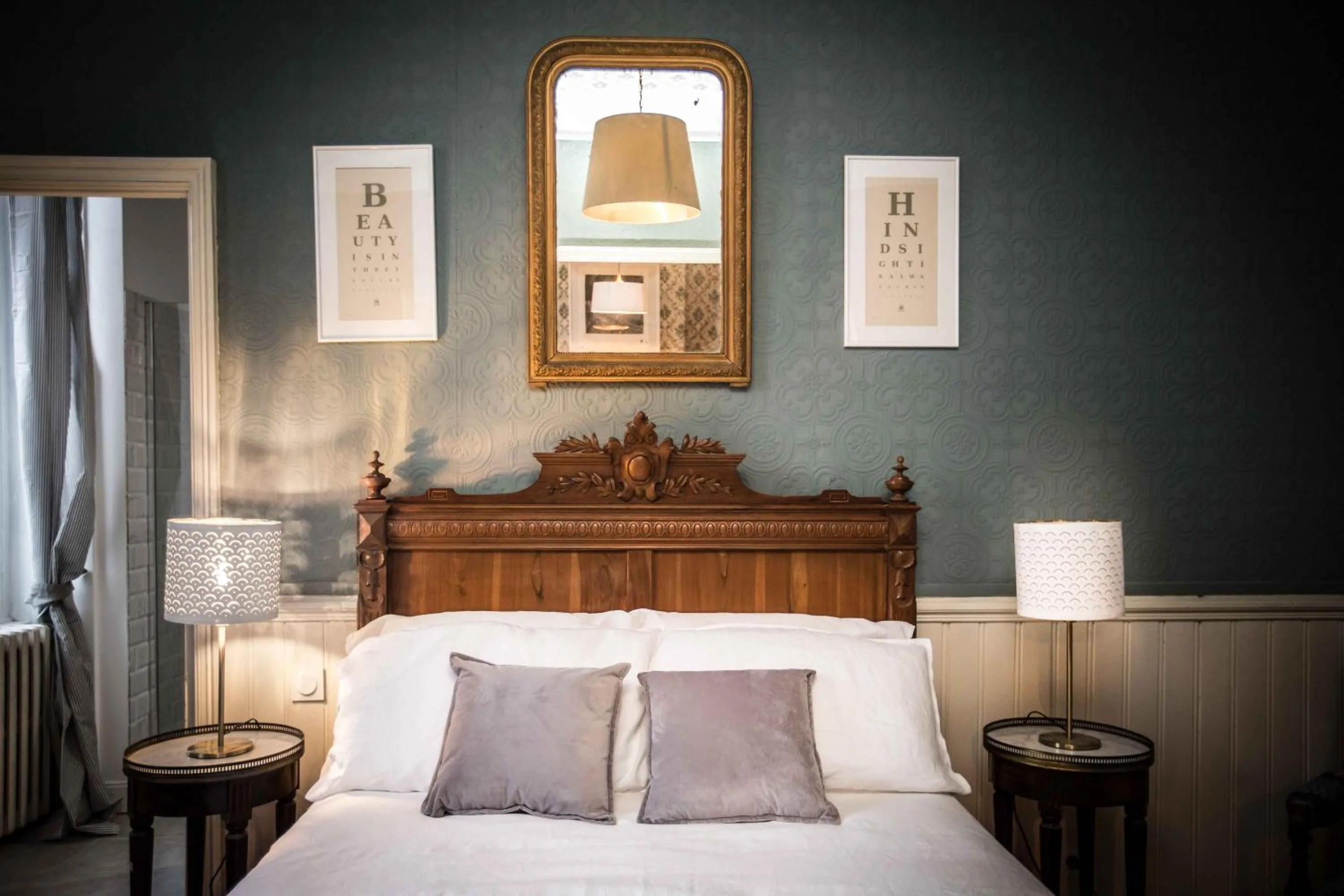 Decorative detail, Bed in Carcassonne Townhouse