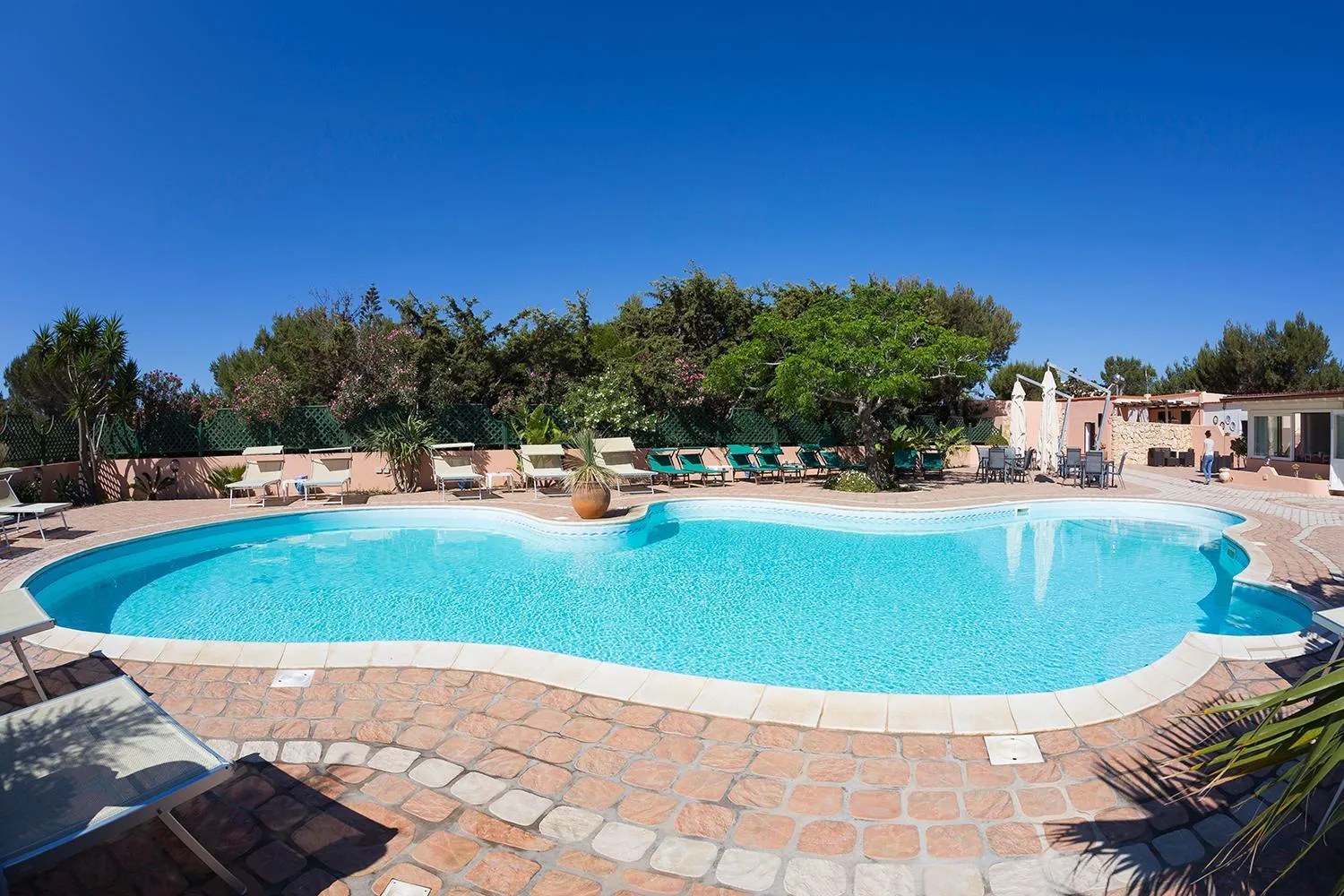 Pool view in B&B Villa Giulia