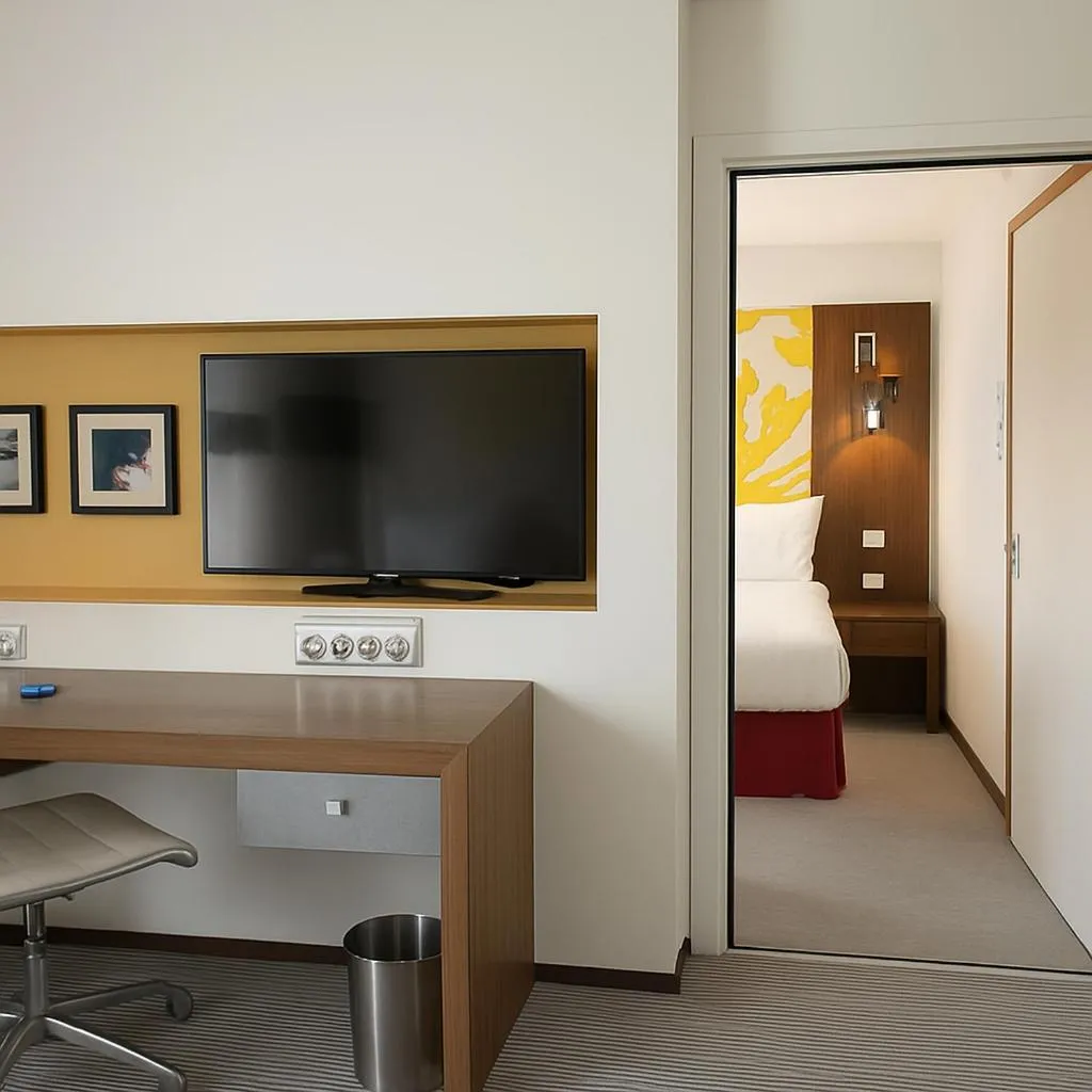 Bed in Radisson Blu Hotel, Montpellier