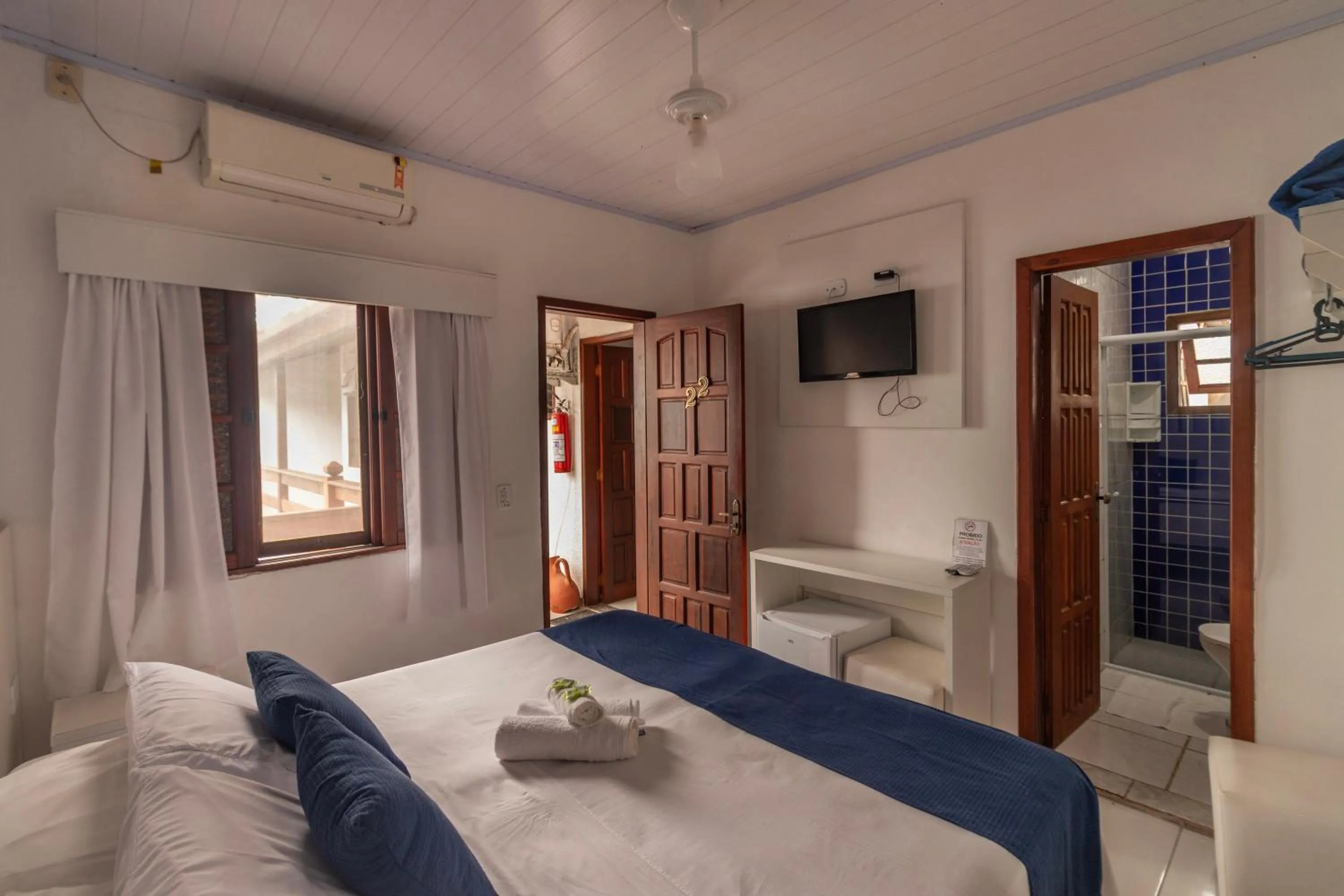 Bed in Pousada Mar Azul