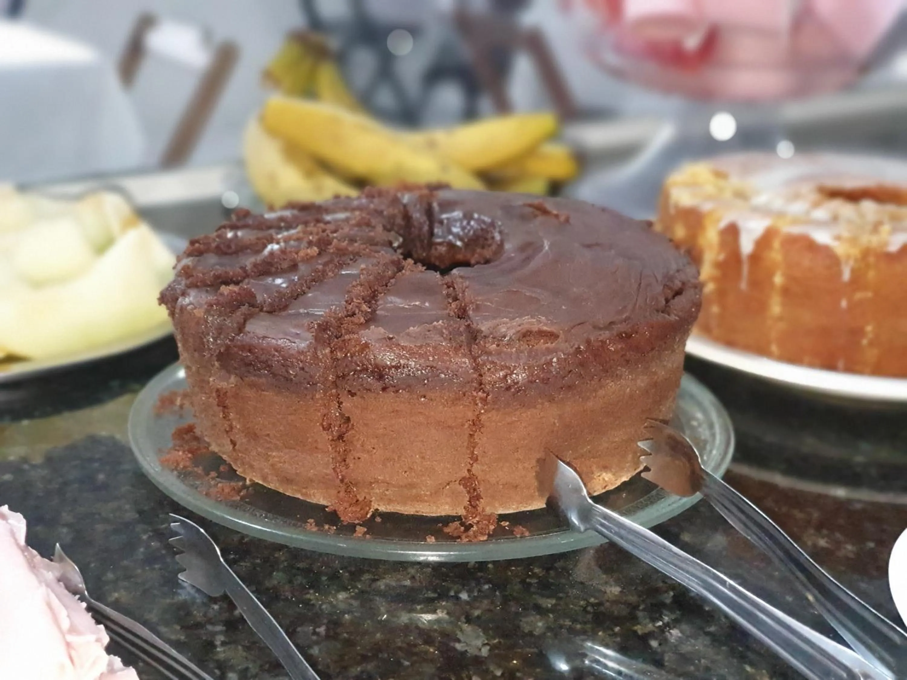 Buffet breakfast in Pousada Mar Azul