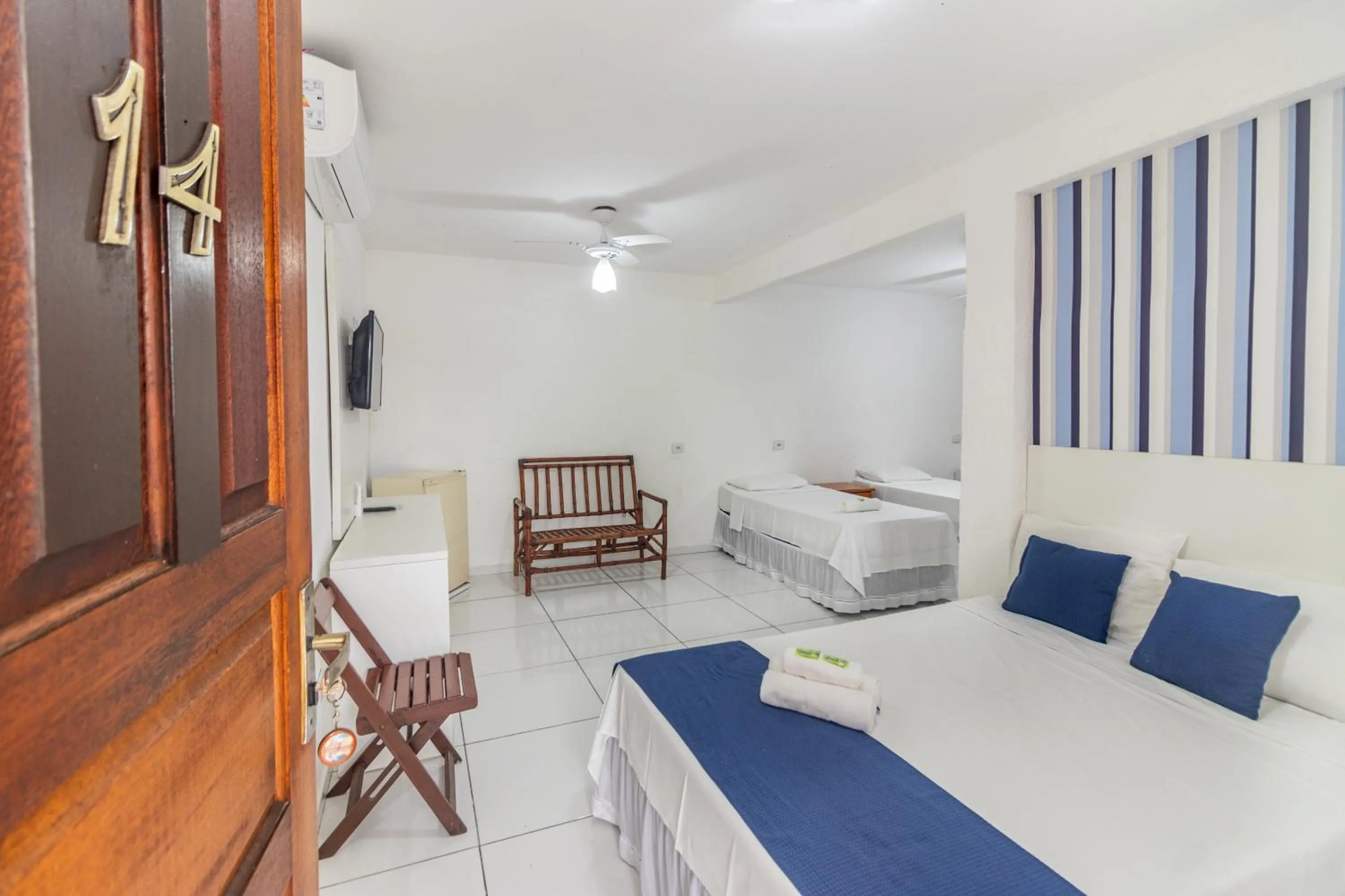 Bed in Pousada Mar Azul