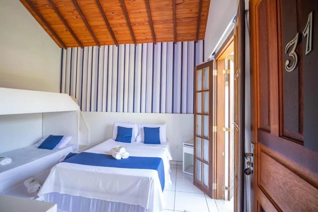 Bed in Pousada Mar Azul