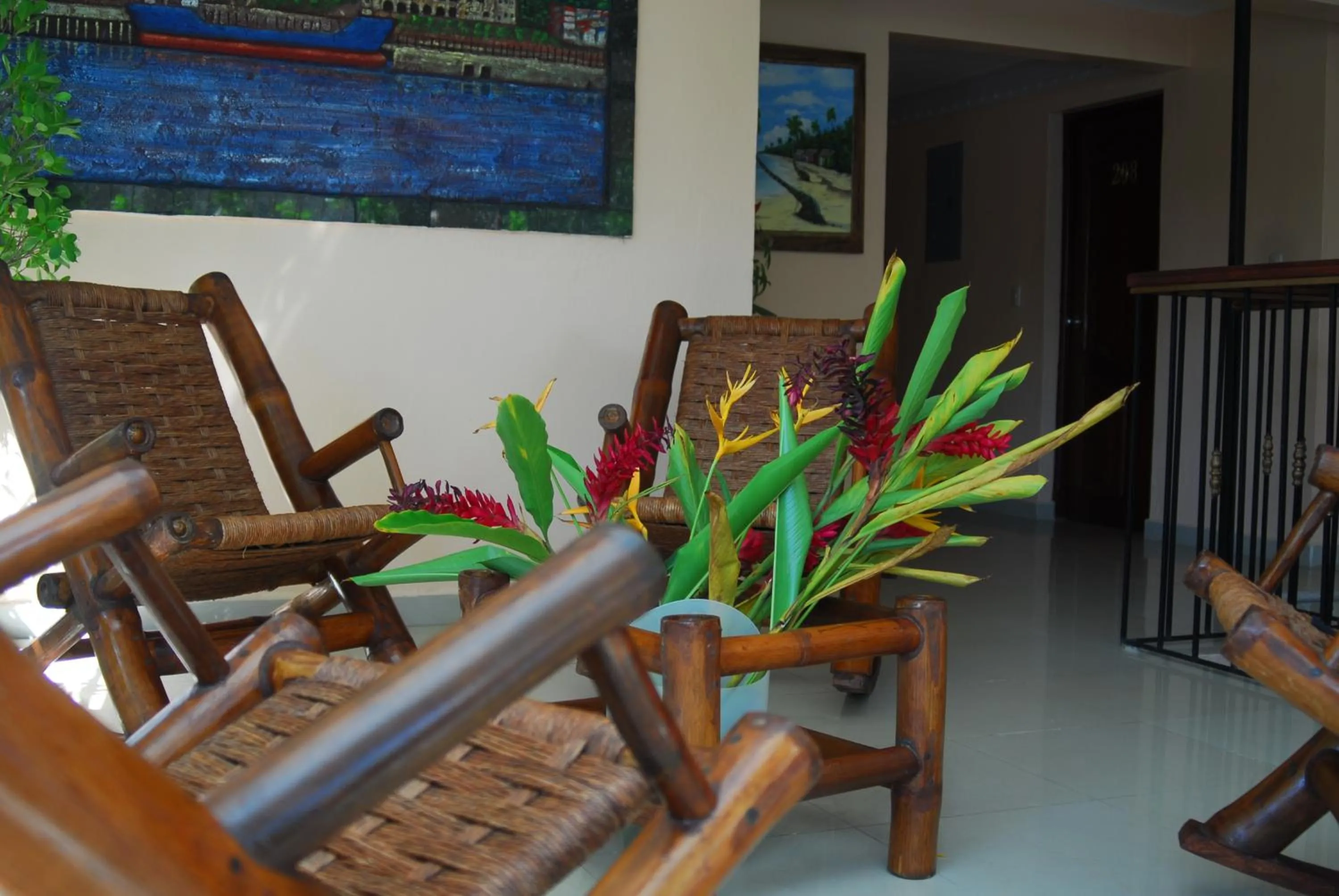 Patio in Hotel Luis V Santo Domingo