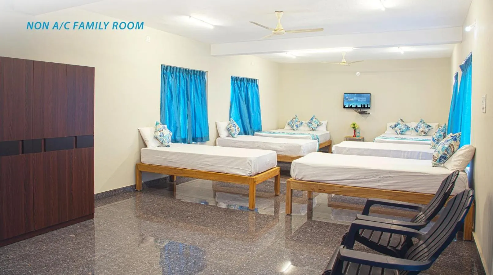 Bed in Blue Ocean Sands - On the Beach