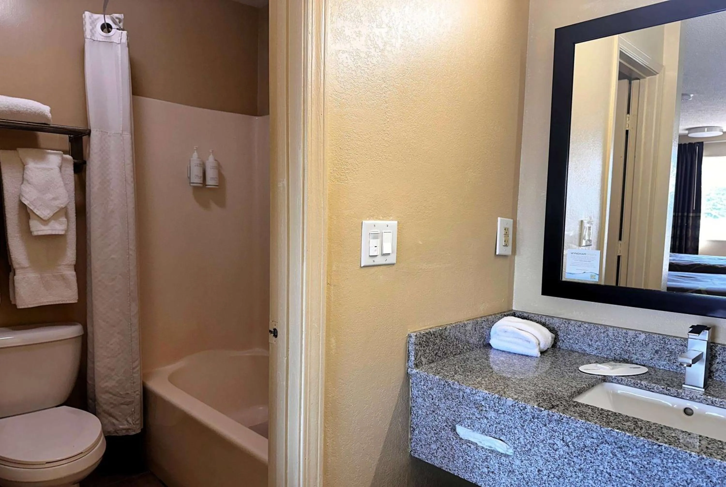 Bathroom in Super 8 by Wyndham Lafayette