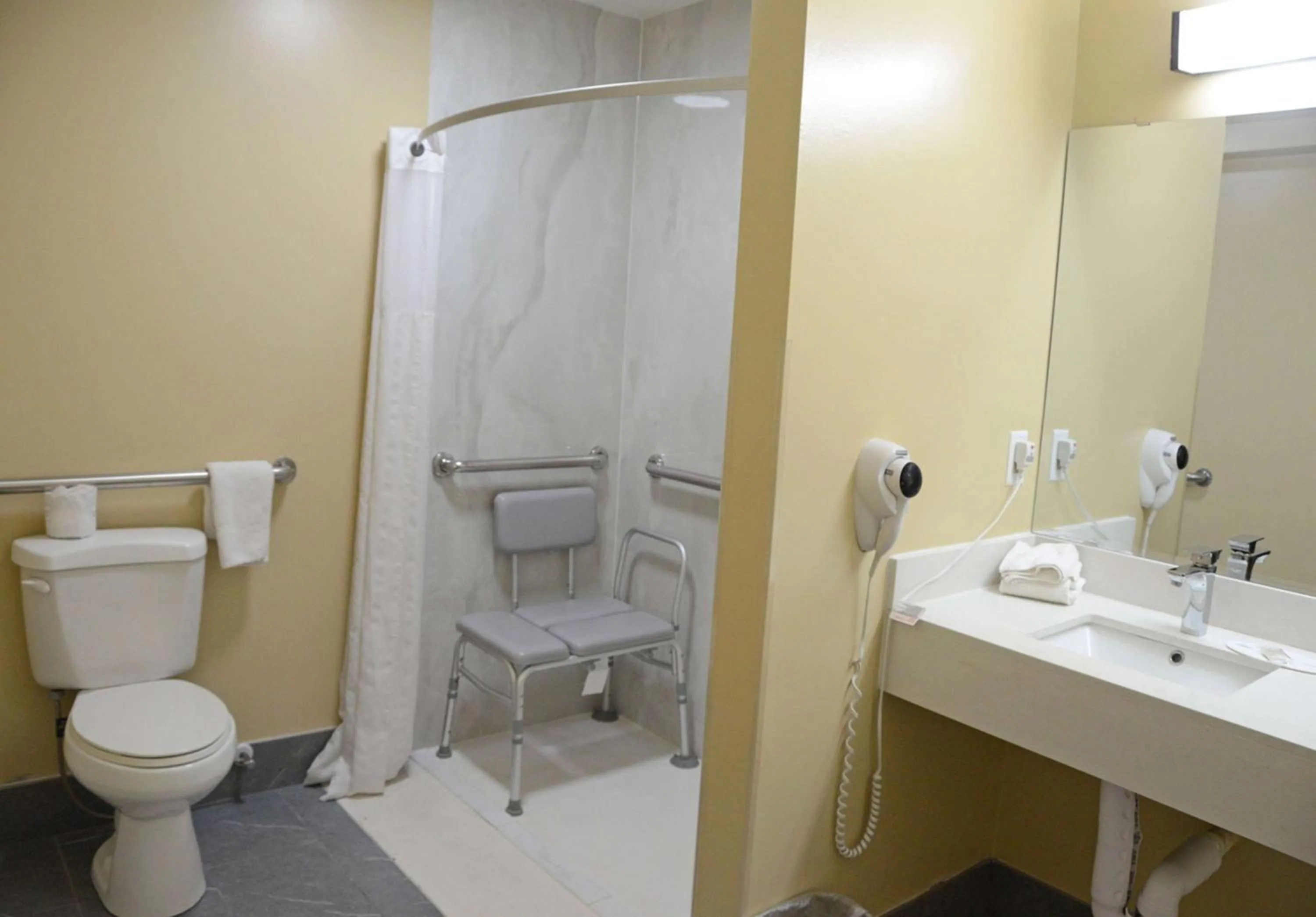 Bathroom in Super 8 by Wyndham Lafayette