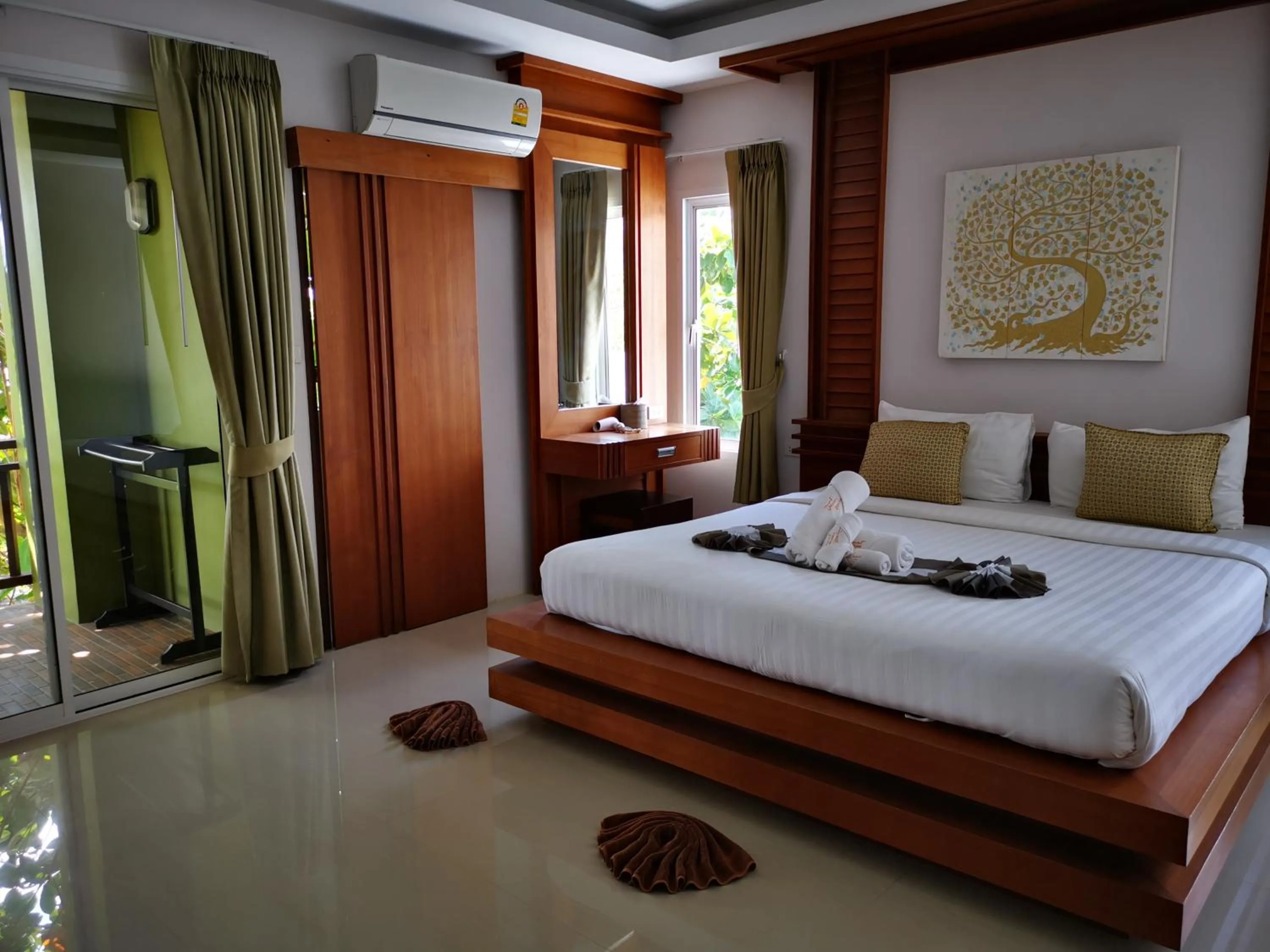 Bed in The Peace Tara House