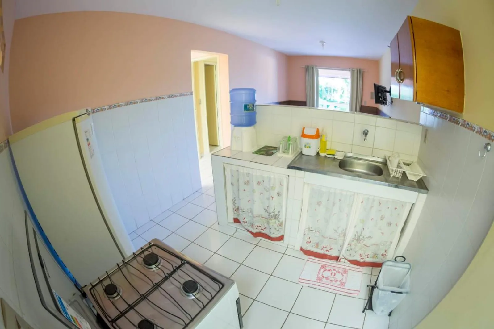 kitchen in Pousada Flats Recanto Sonhos do Porto