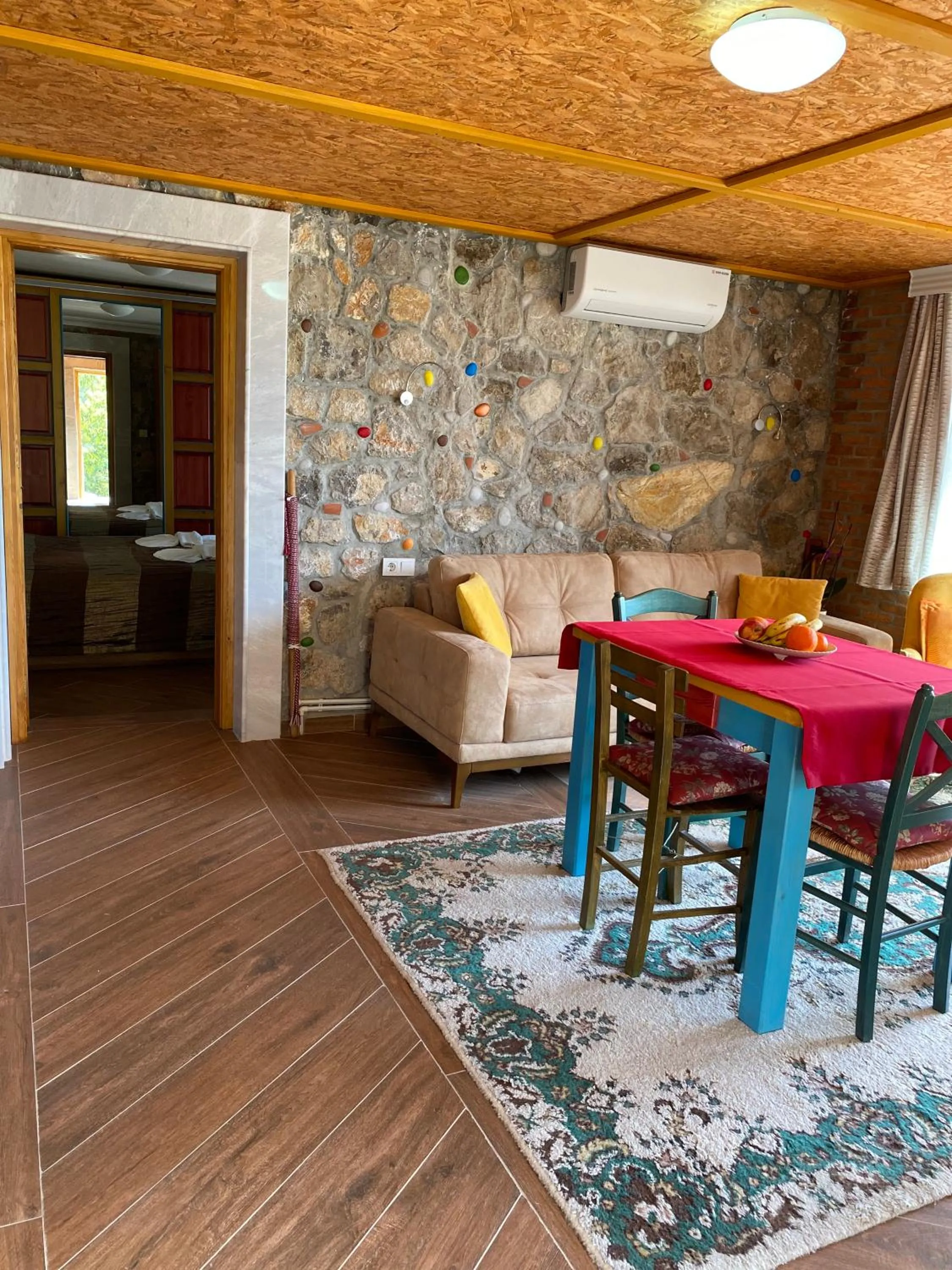 Seating area in Villa Symbola