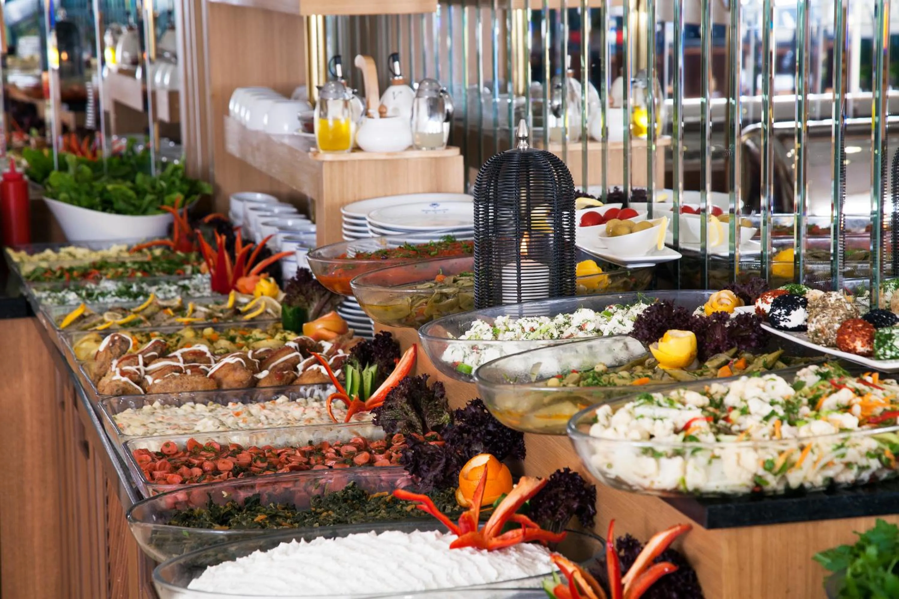 Buffet breakfast in Grand Asiyan Hotel