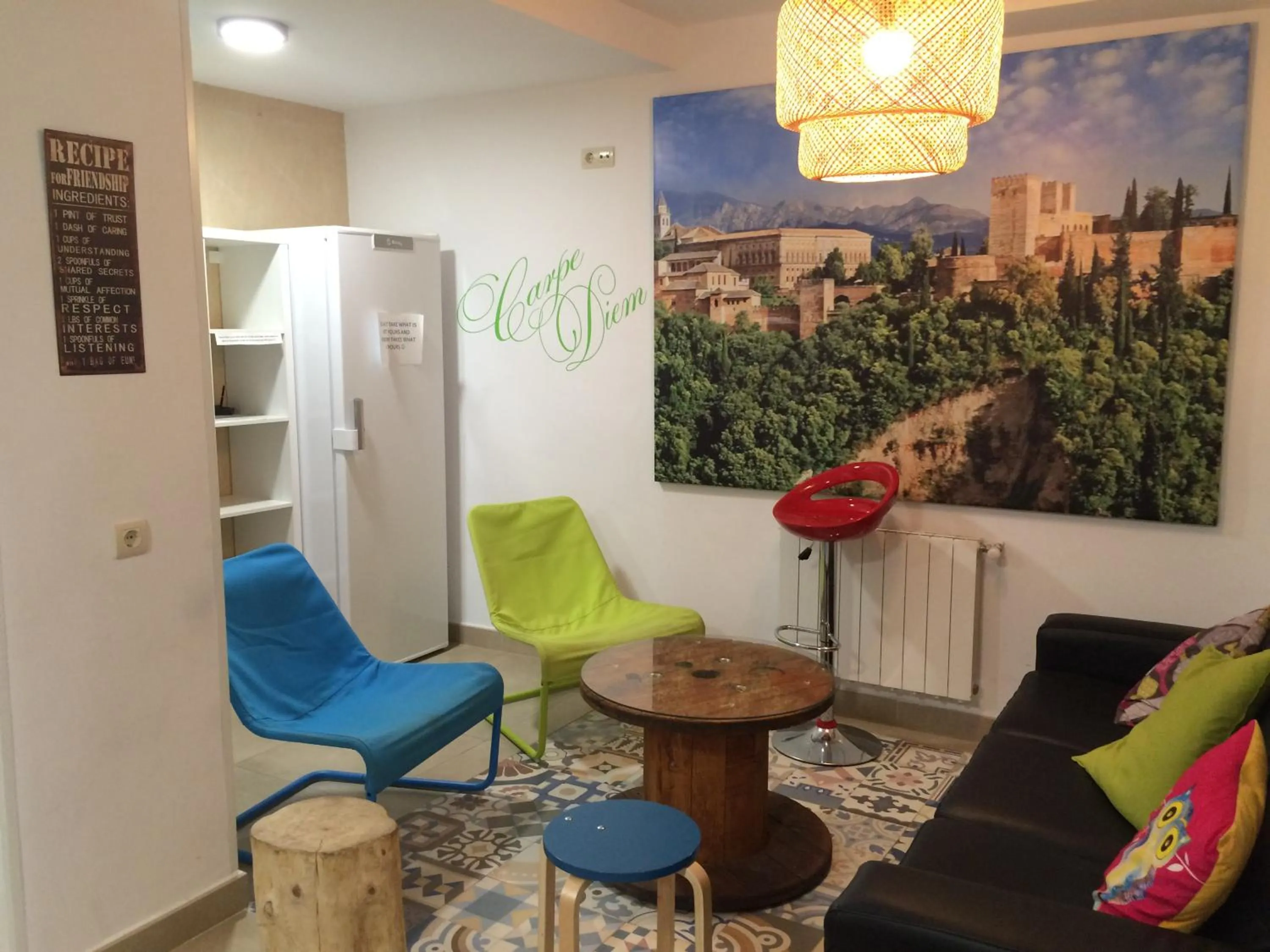 Living room in Oh! My Hostel