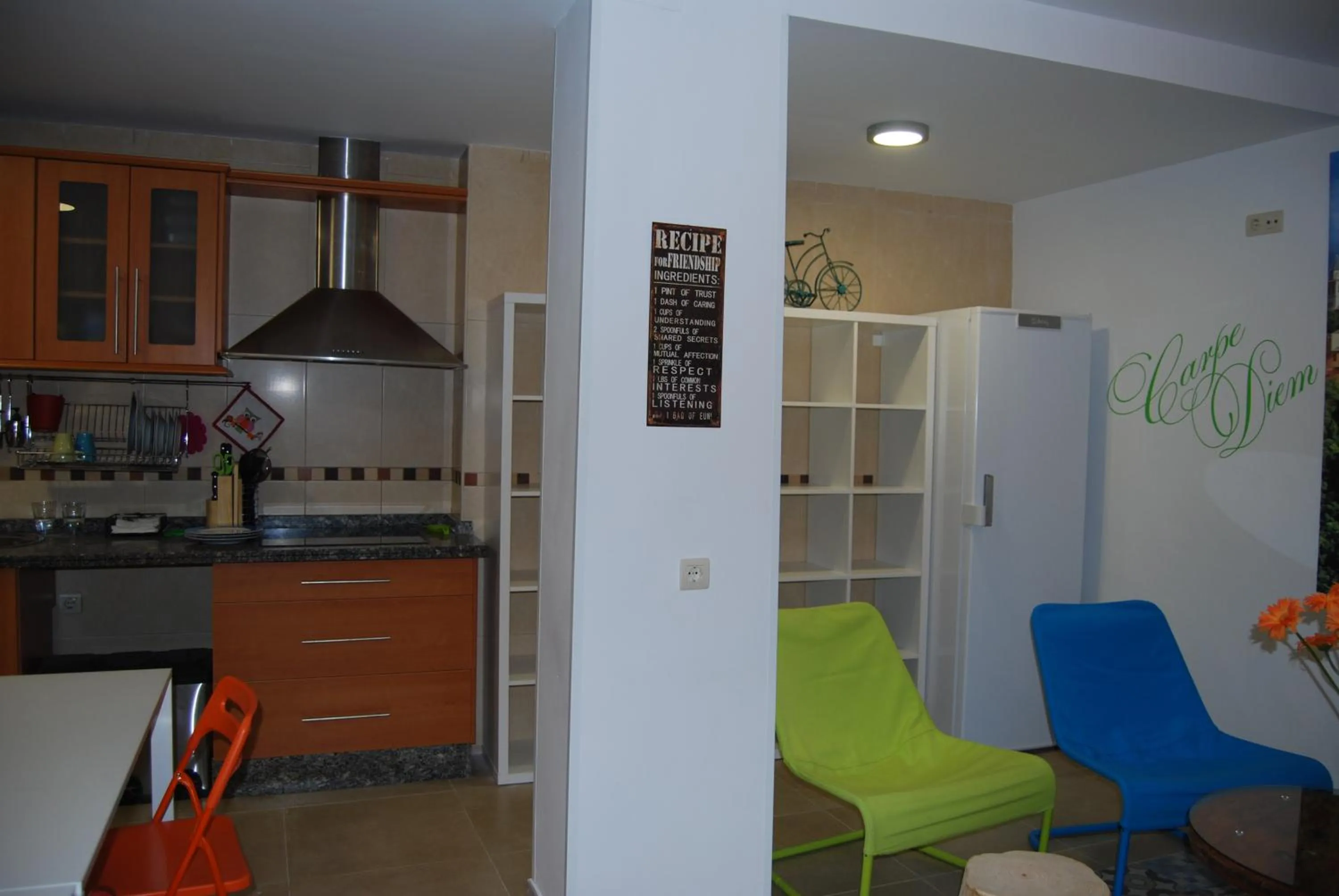 Communal kitchen in Oh! My Hostel