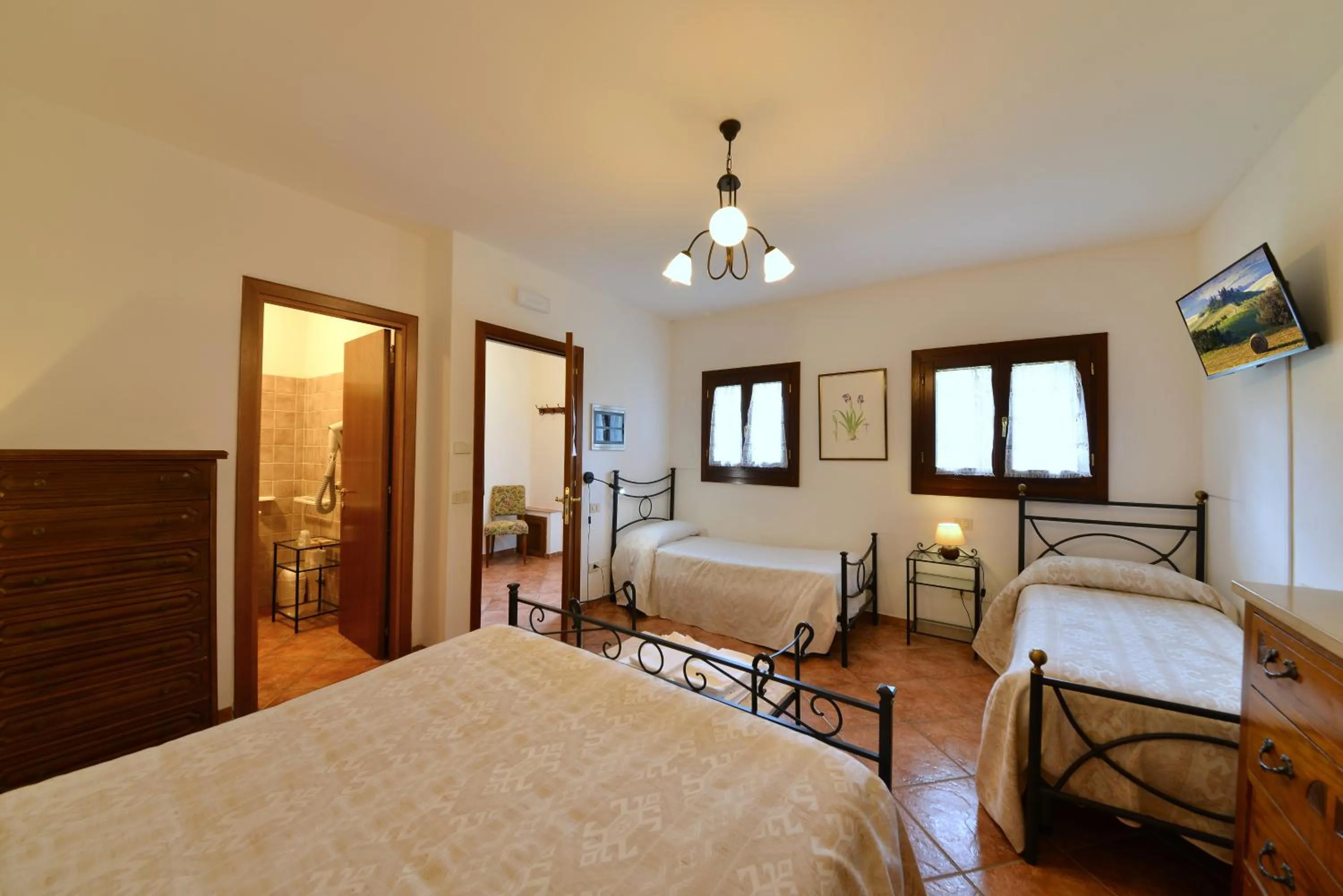 Bed in Agriturismo Sasso Rosso