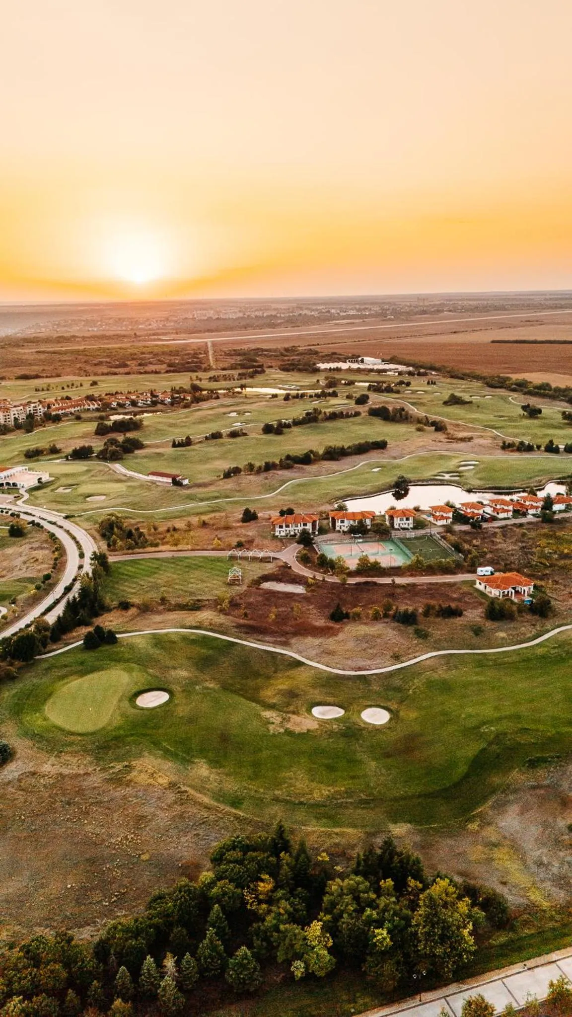 Sunset in Lighthouse Golf & Spa Hotel