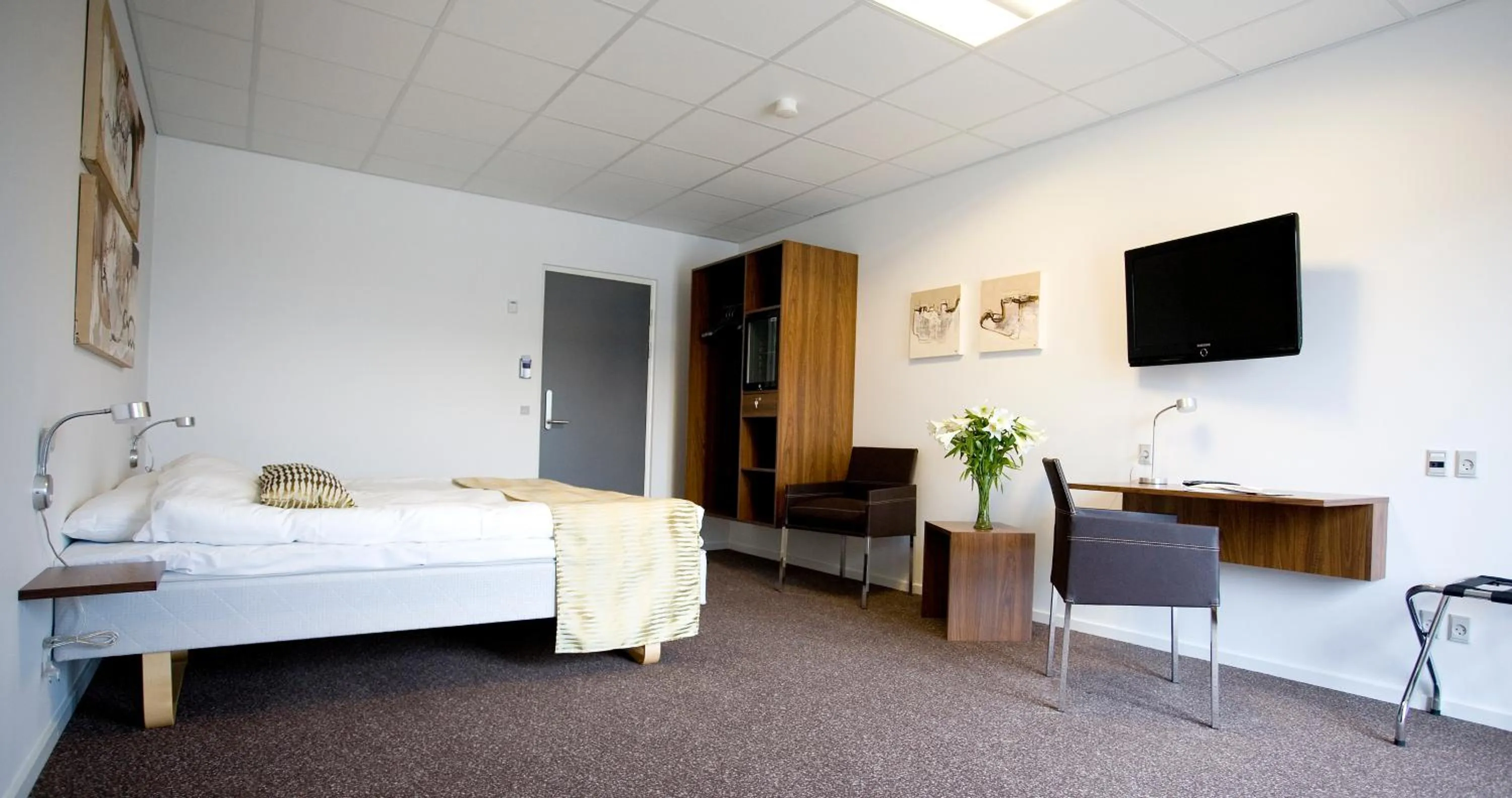 Bed in Hotel Thinggaard