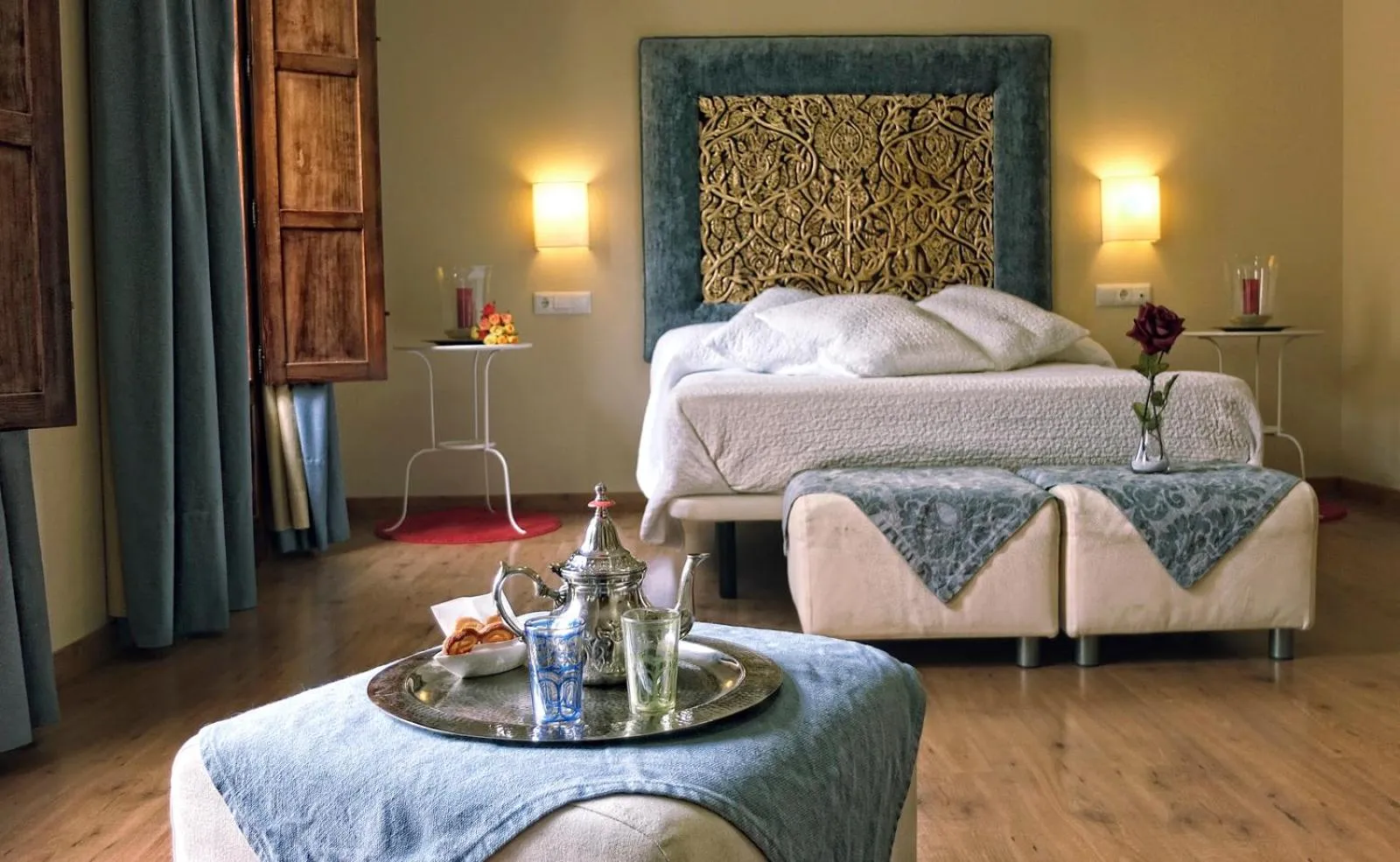 Bed in Hospederia Baños Arabes De Cordoba