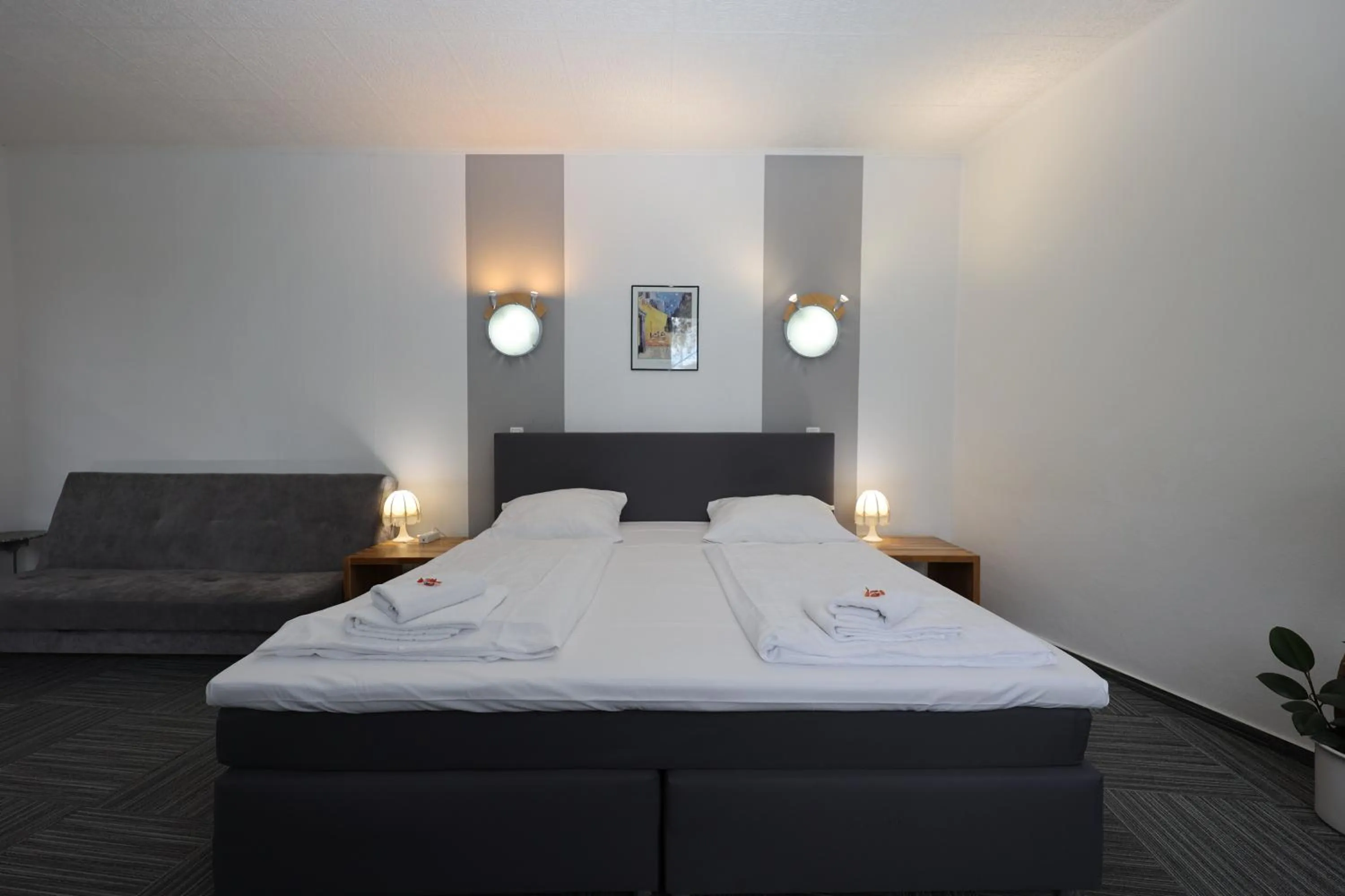 Bed in Hotel Zum Gründle