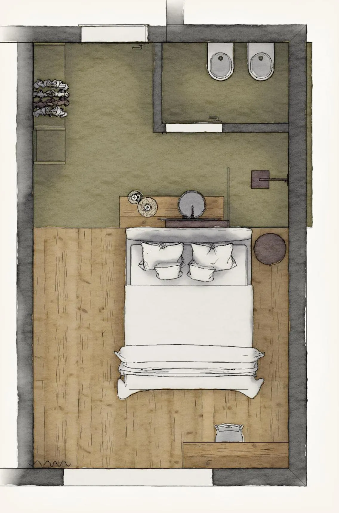 Floor plan in Hotel Erica