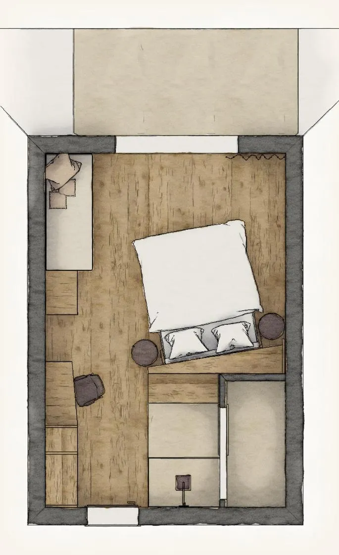 Floor plan in Hotel Erica