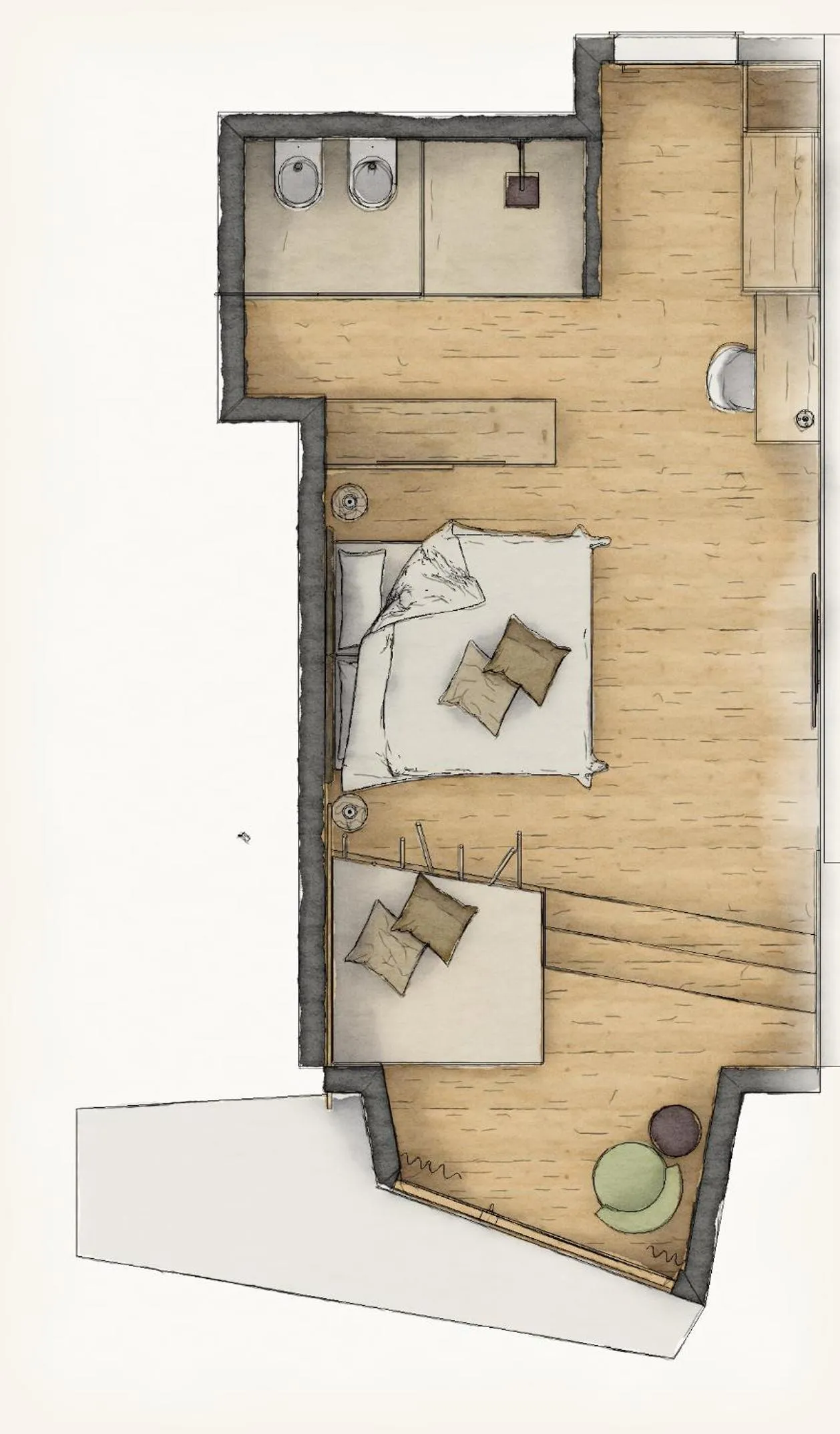 Photo of the whole room in Hotel Erica