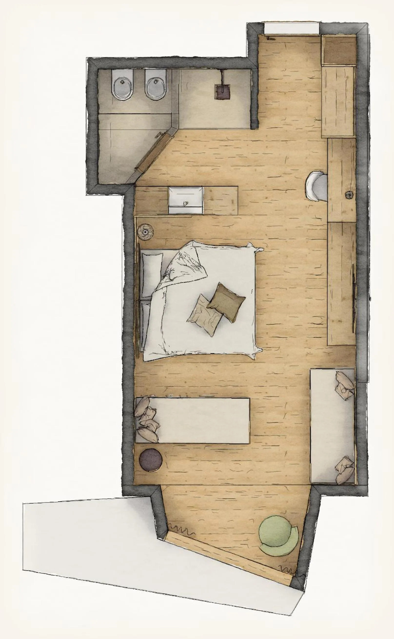 Floor plan in Hotel Erica