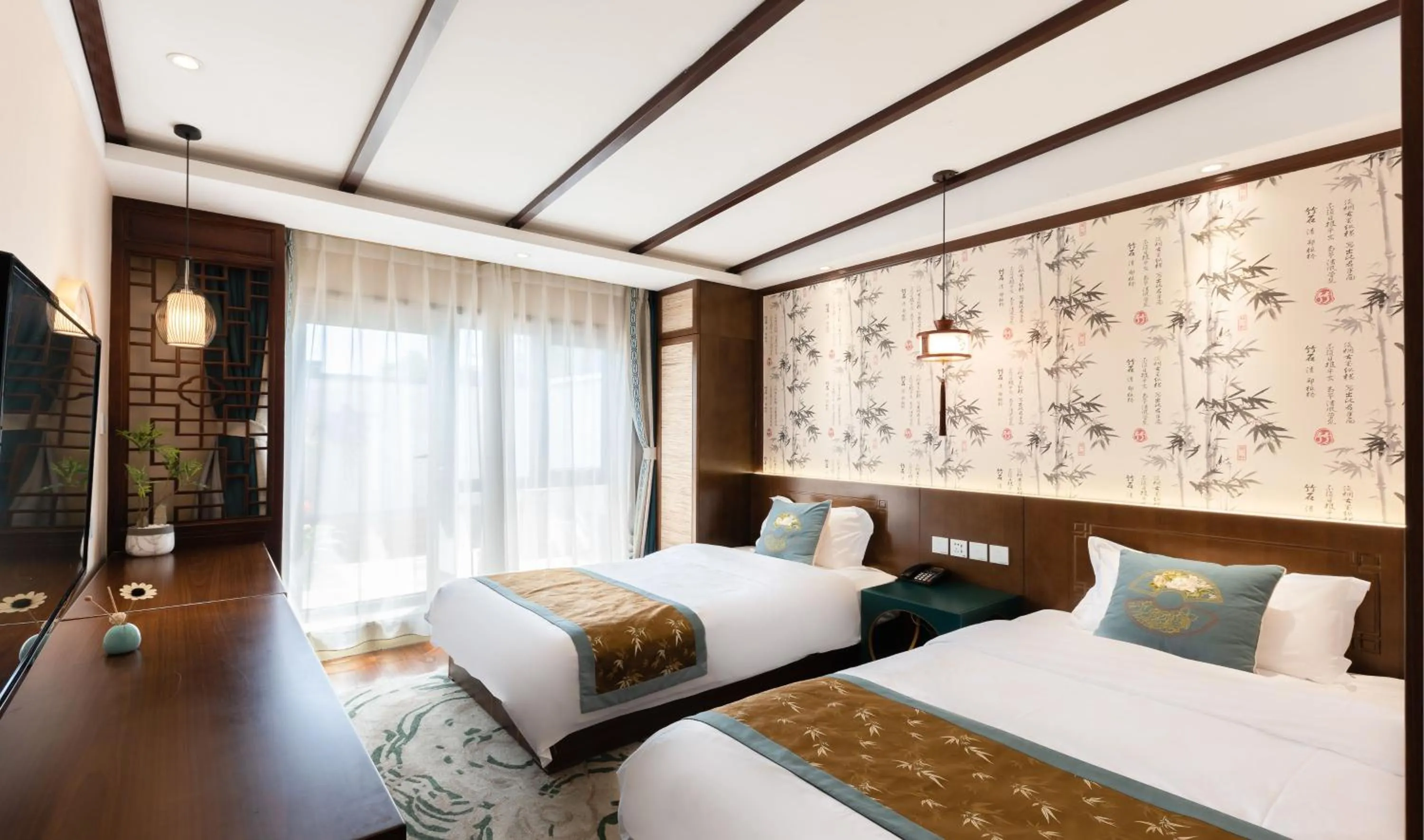 bunk bed, Bed in Chinese Culture Holiday Hotel 唐府